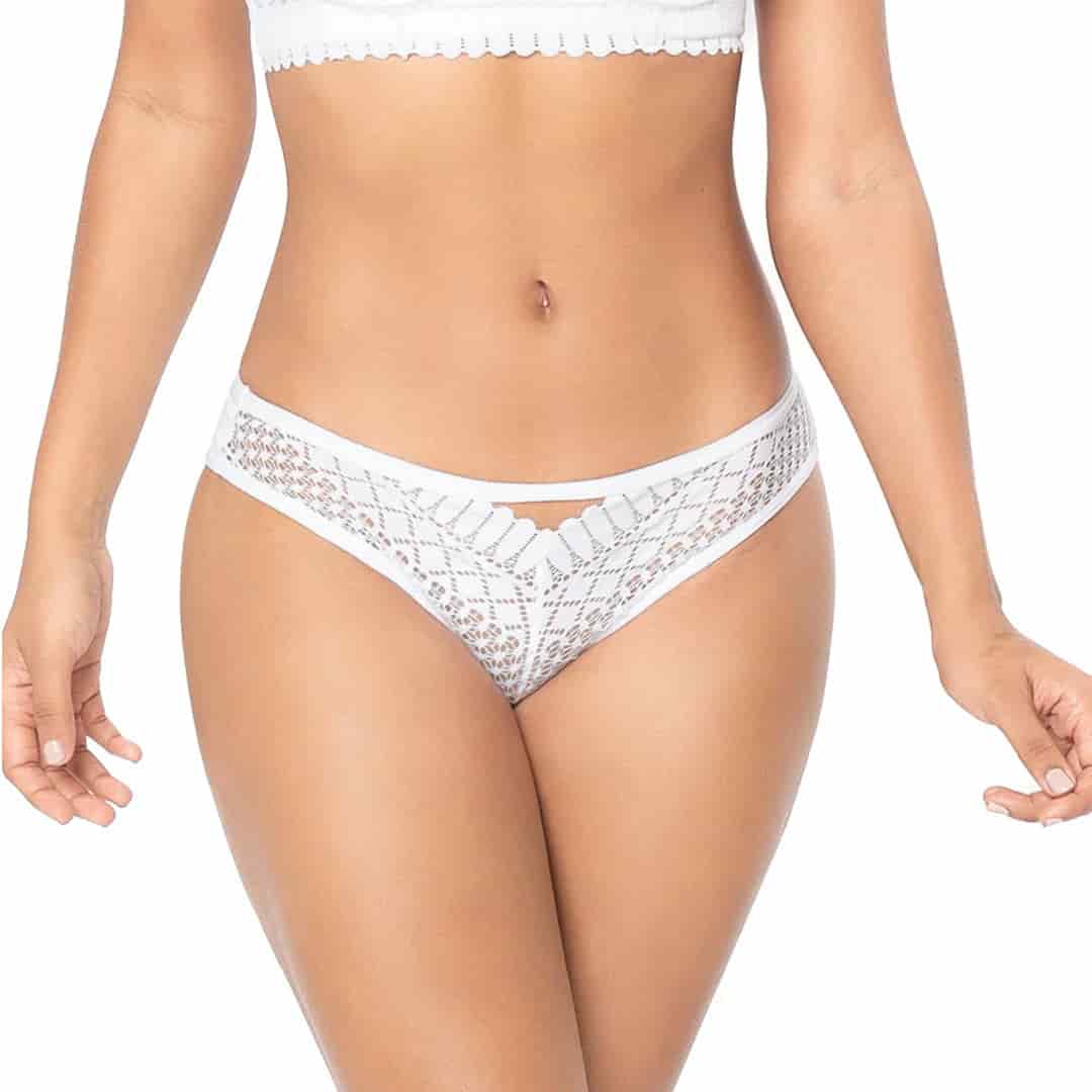 PANTY CON DISEÑO DELANTERO EN ENCAJE - miniatura 3