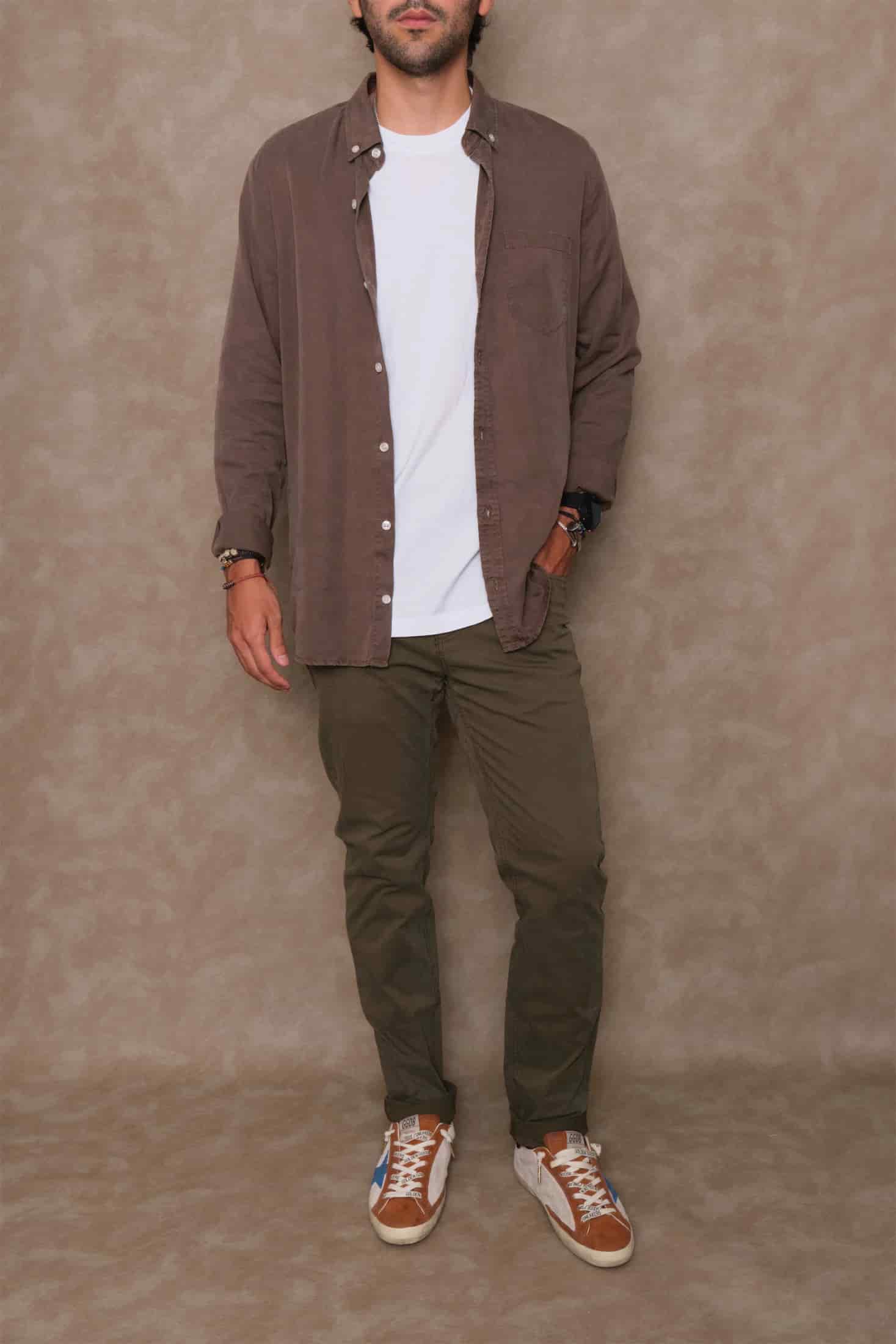 CAMISA LYOCELL CHOCOLATE - miniatura 3