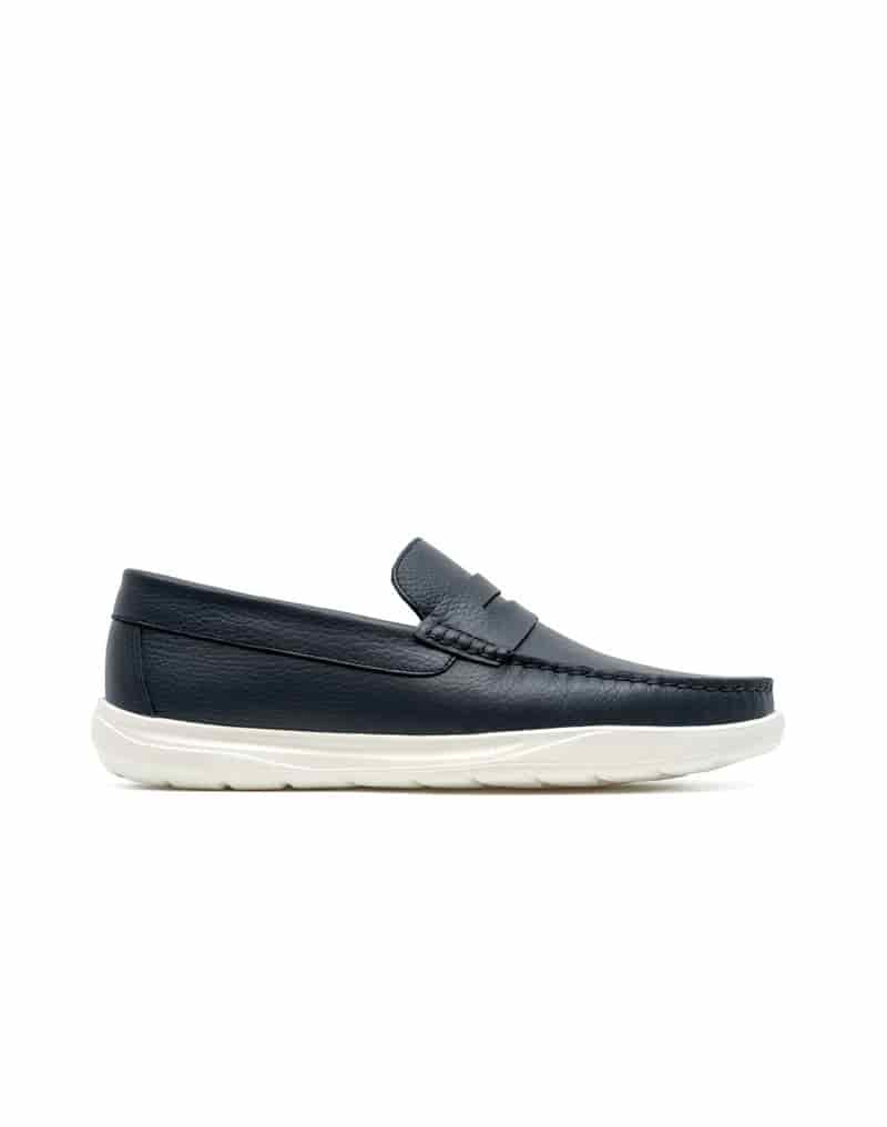 Mocasín casual para hombre en cuero miel REF 02MALTA - miniatura 2