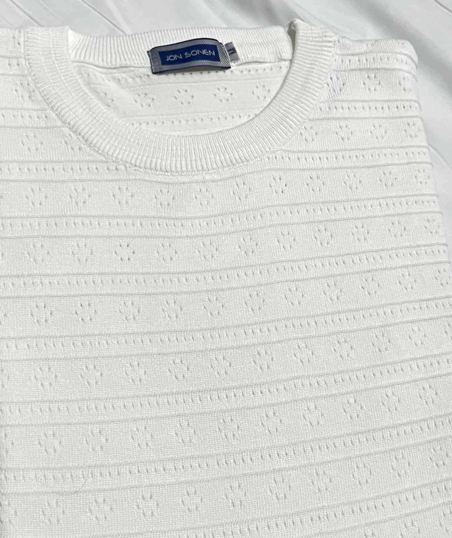 Camiseta tejida casual Js - miniatura 4