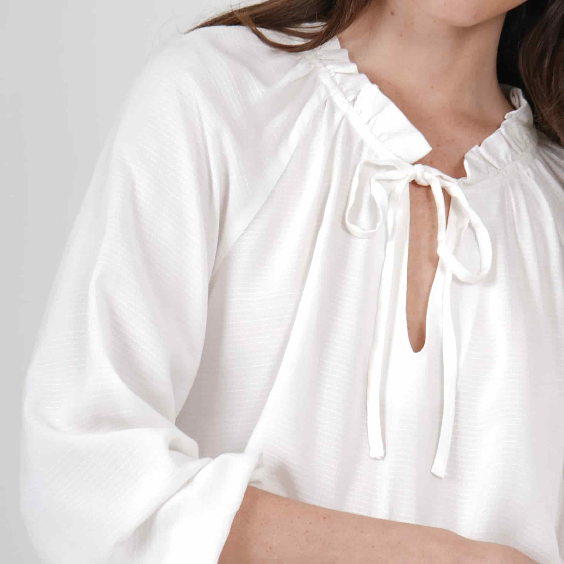Blusa Cuello V Manga 3Cuartos - miniatura 4