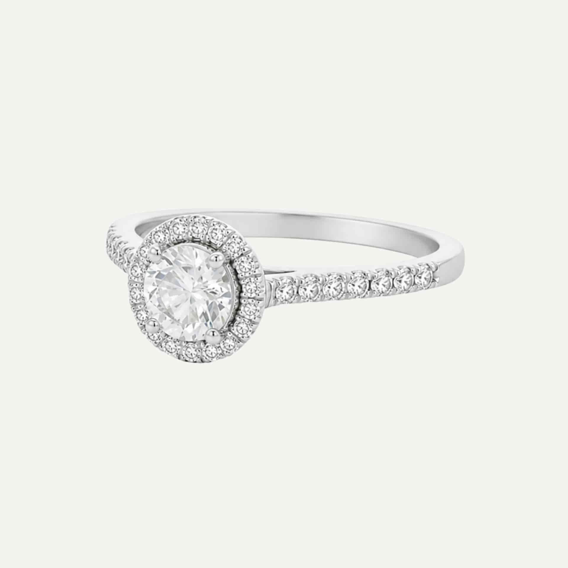 Anillo Halo engagement ring - miniatura 7