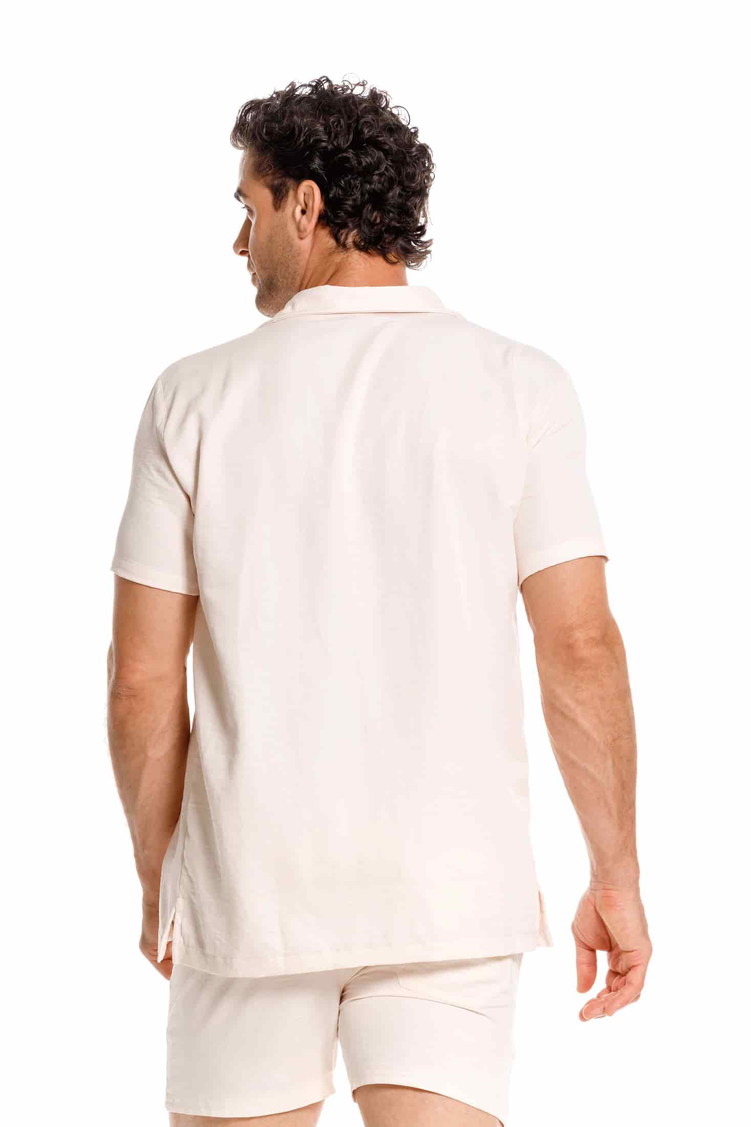 Camisa Hombre Arena - miniatura 3