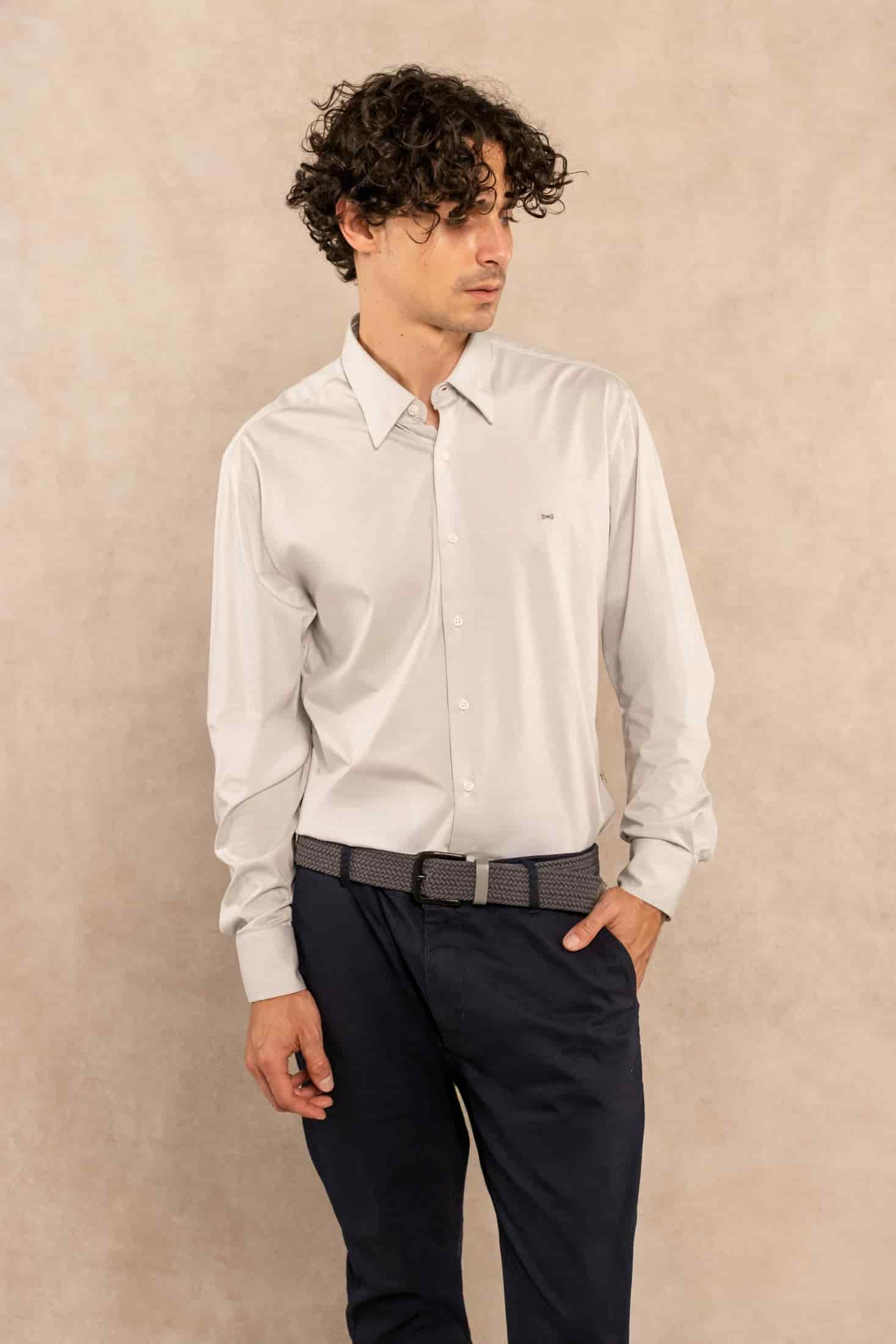 Camisa Jersey Gris - miniatura 3