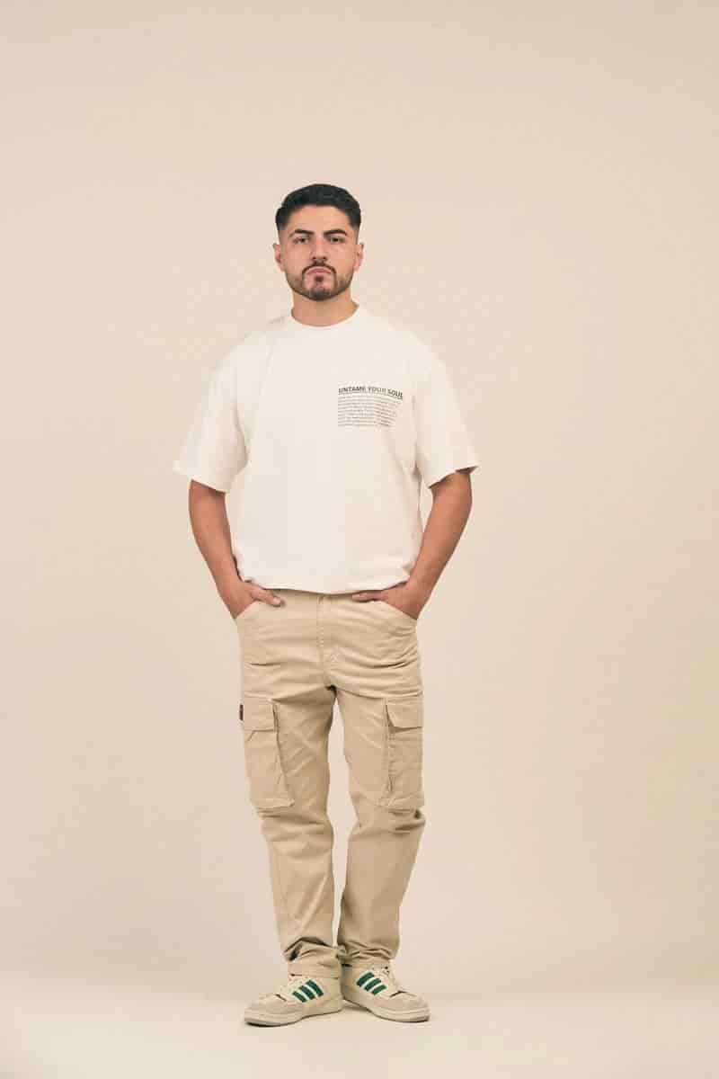 CARGO HK  BEIGE BOTA RECTA - miniatura 2