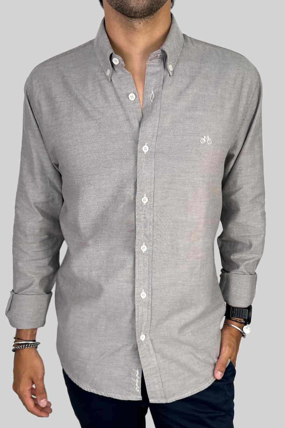 CAMISA OXFORD DOTTED GREEN - miniatura 1