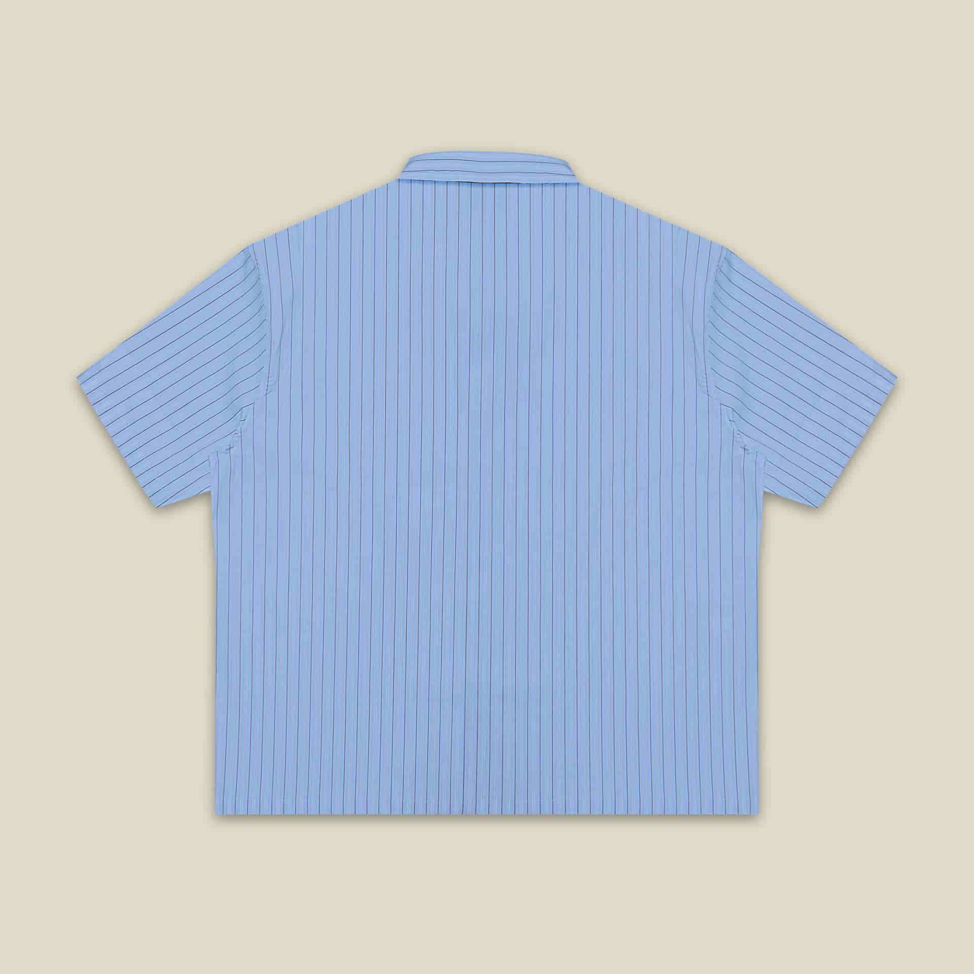 Camisa Bolsillo Bordado Azul - miniatura 2