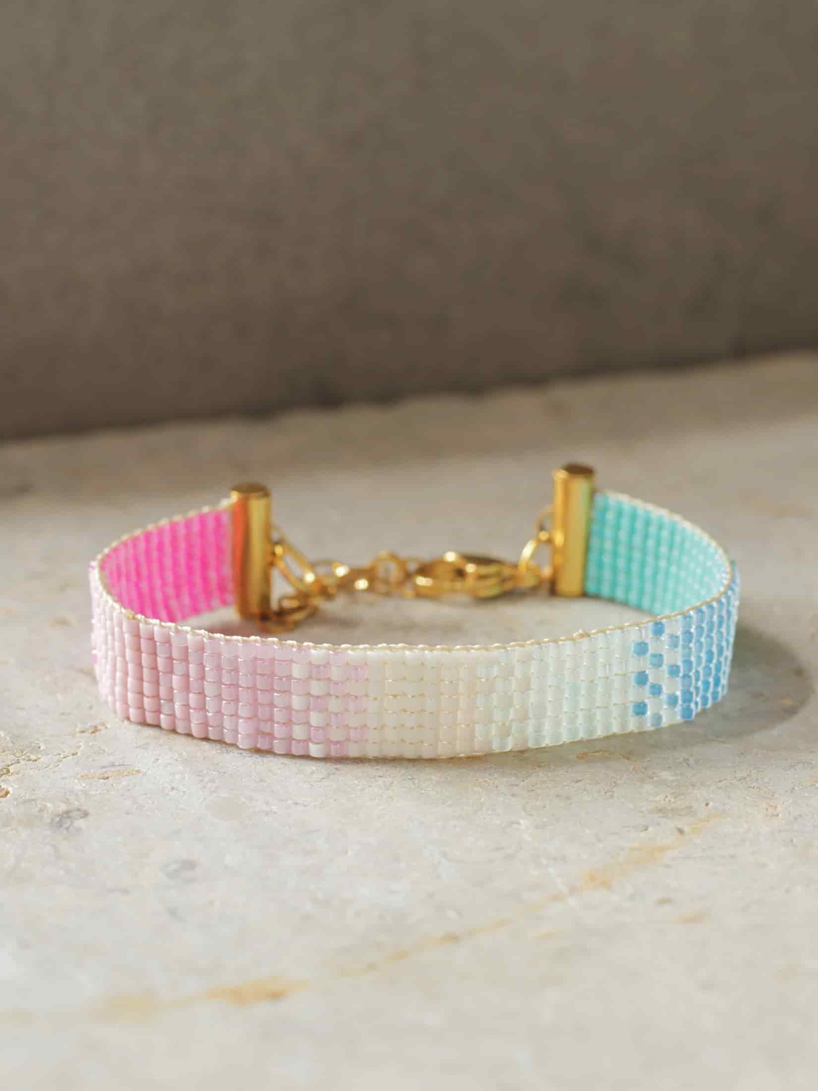 Brazalete Miyuki Coral 7 puntos - miniatura 2