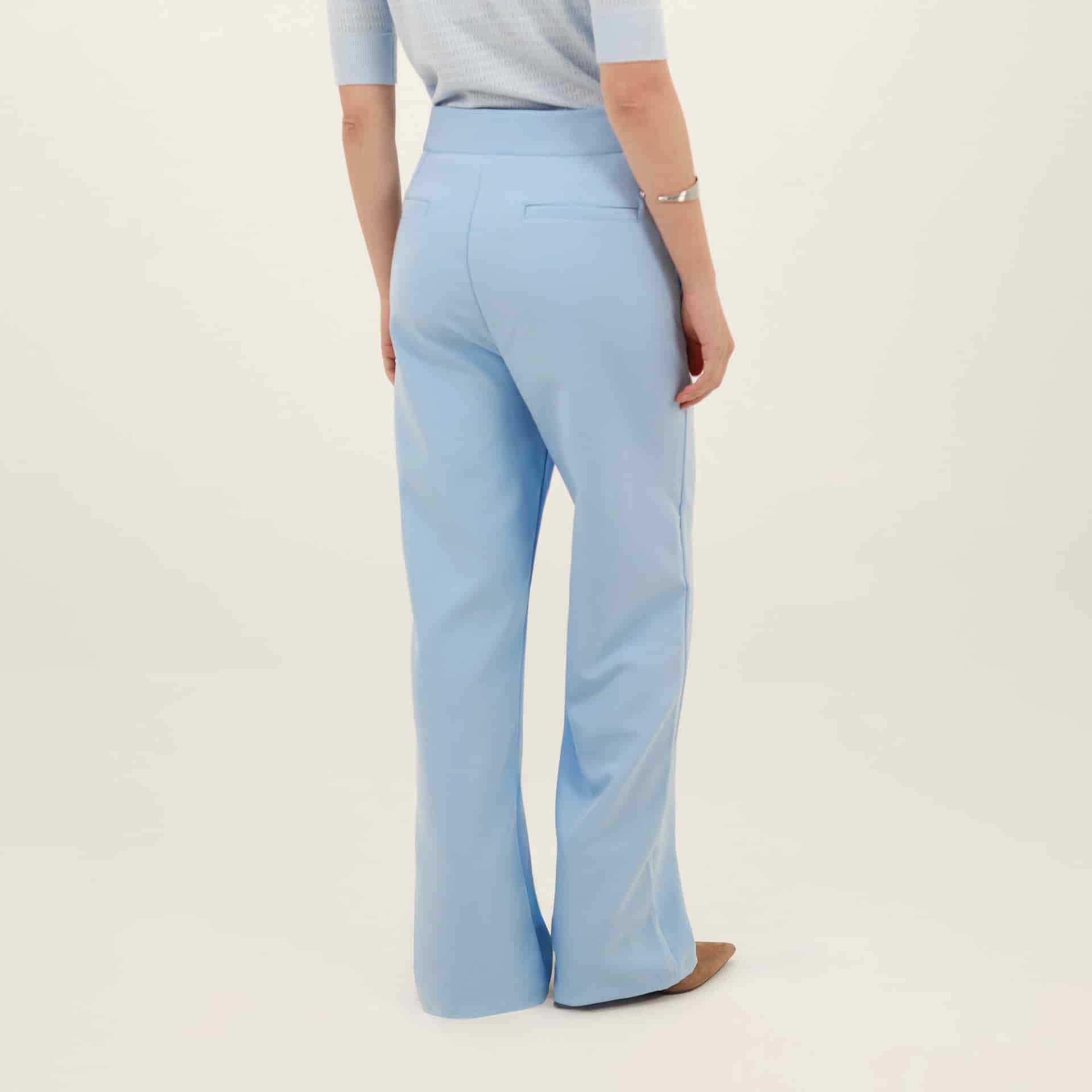 Pantalón bota recta clasico con bolsillos de ribete - miniatura 5