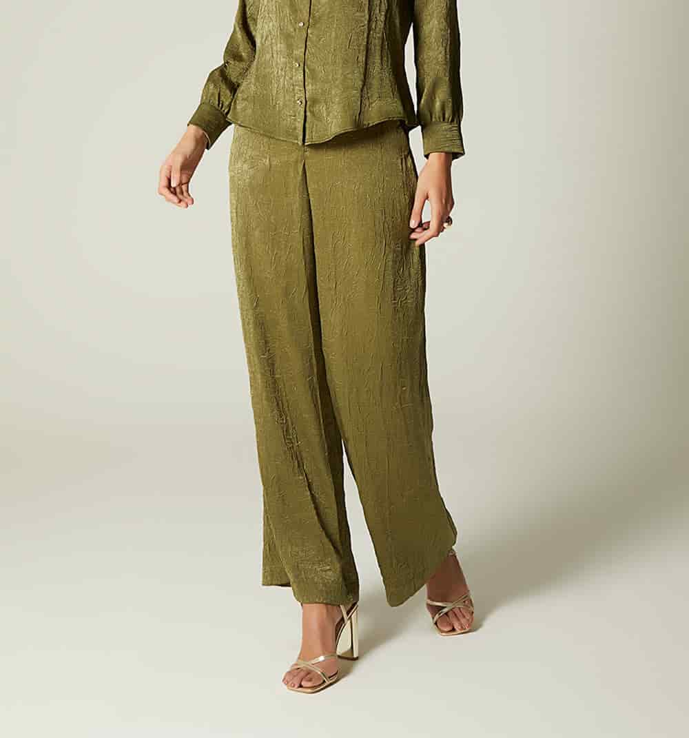 Pantalon palazzo tiro alto - miniatura 6