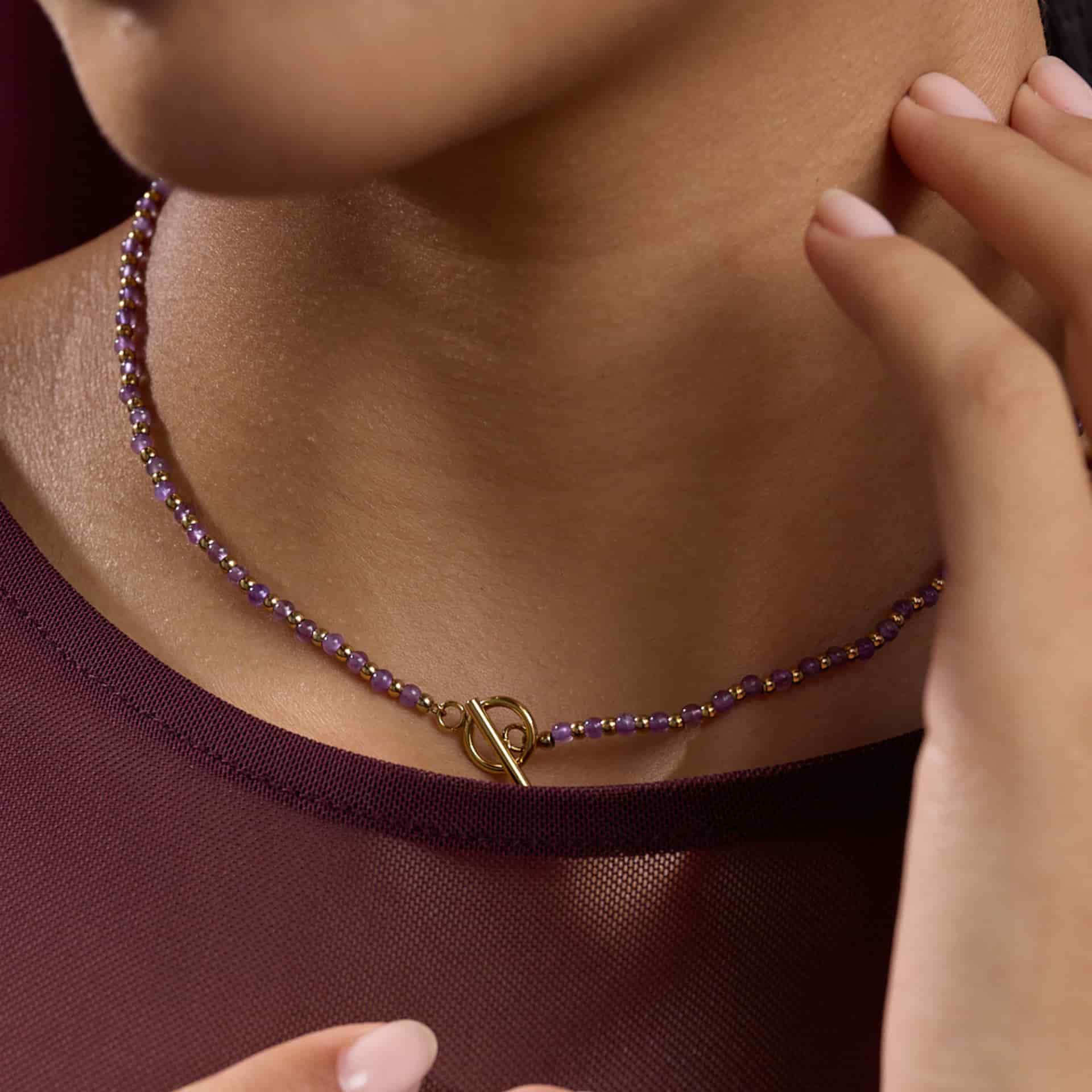 Collar Amatista Stone - miniatura 1
