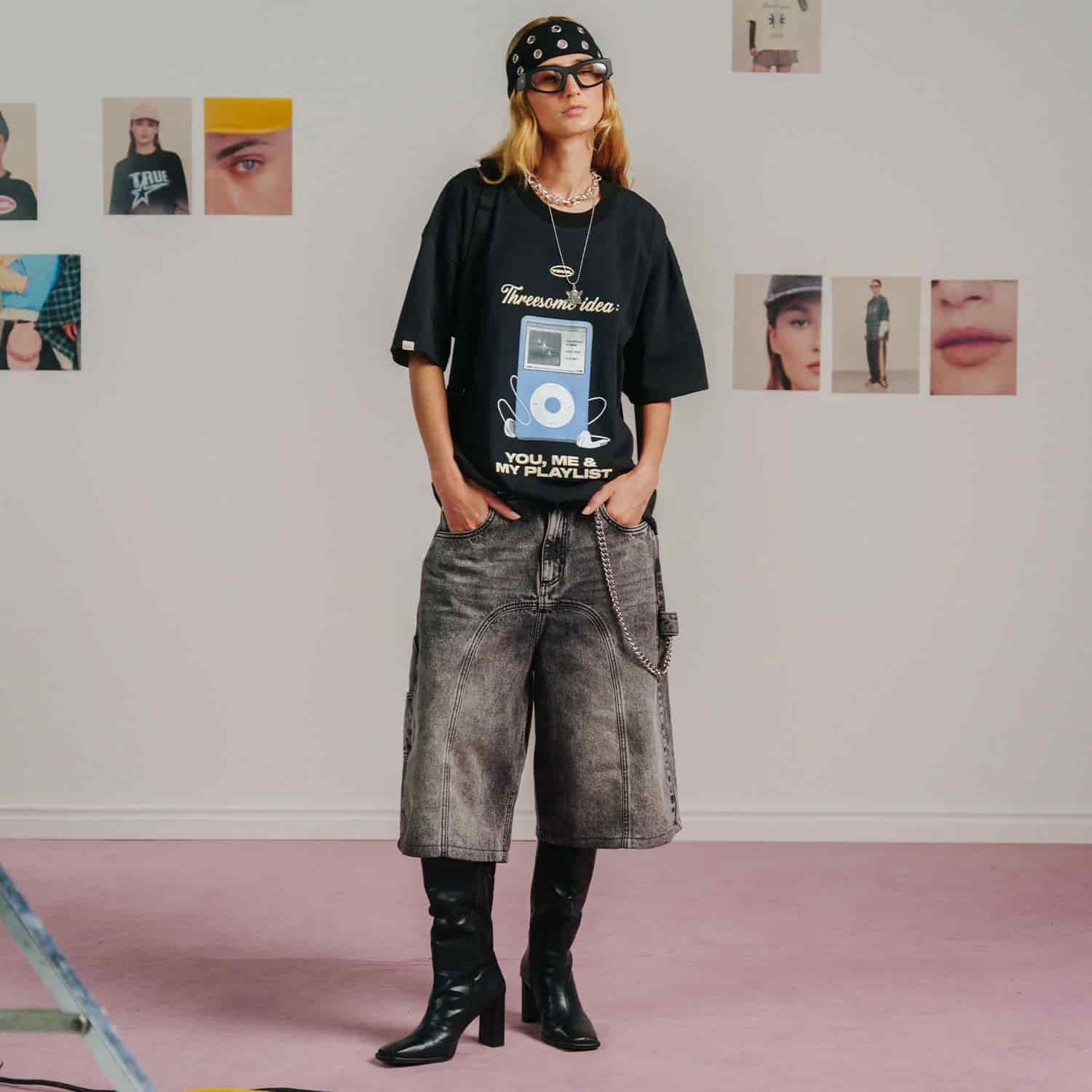 F*ck Nudes Boxy T-Shirt - Black - miniatura 10