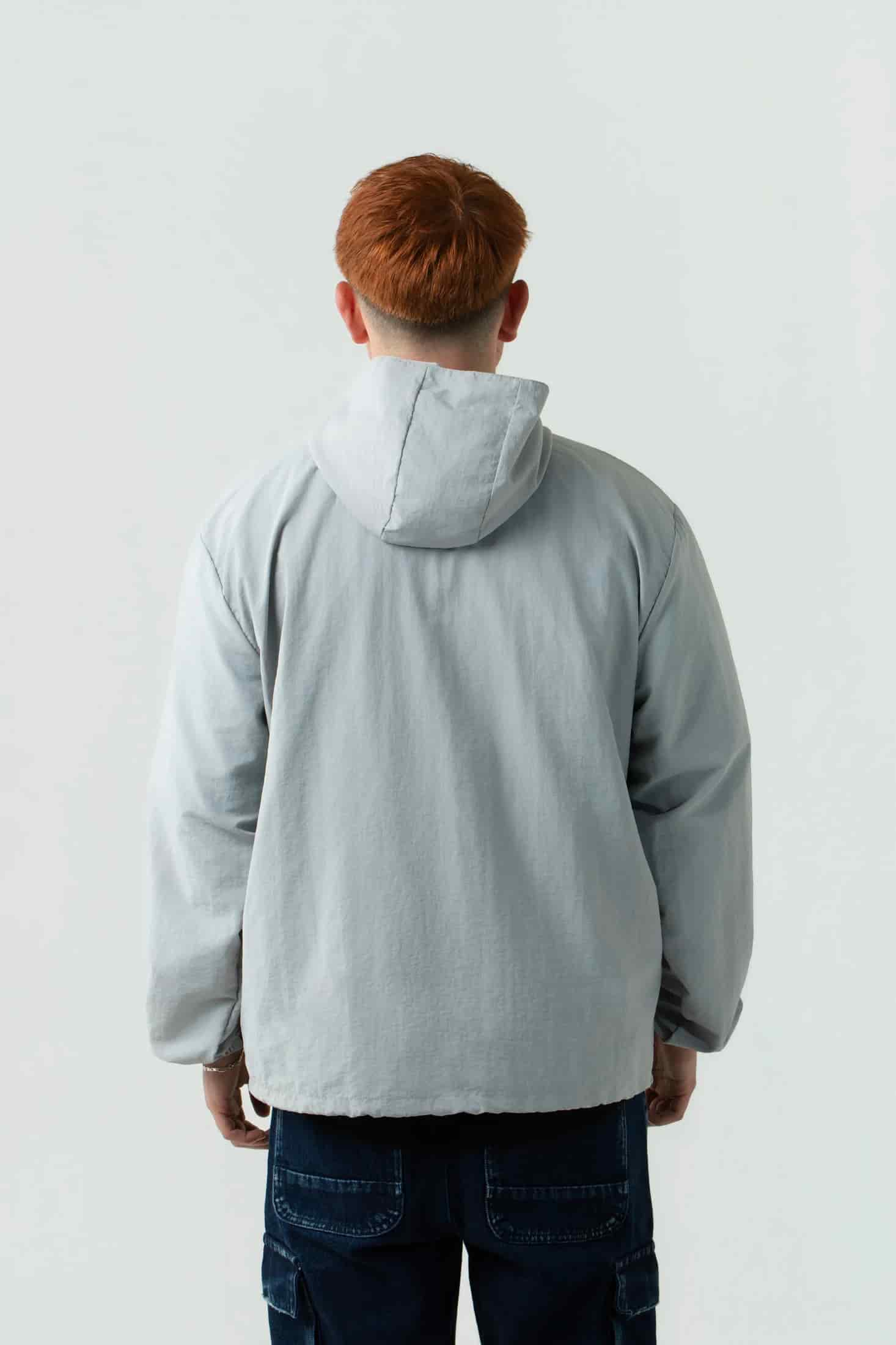 CHAQUETA ROMPEVIENTOS COLOR GRIS CLR - miniatura 3