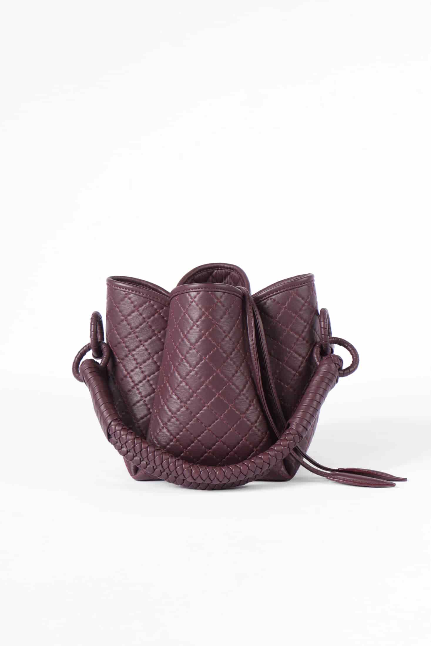 Tulip Mini Bucket Bag, Burgundy - miniatura 1