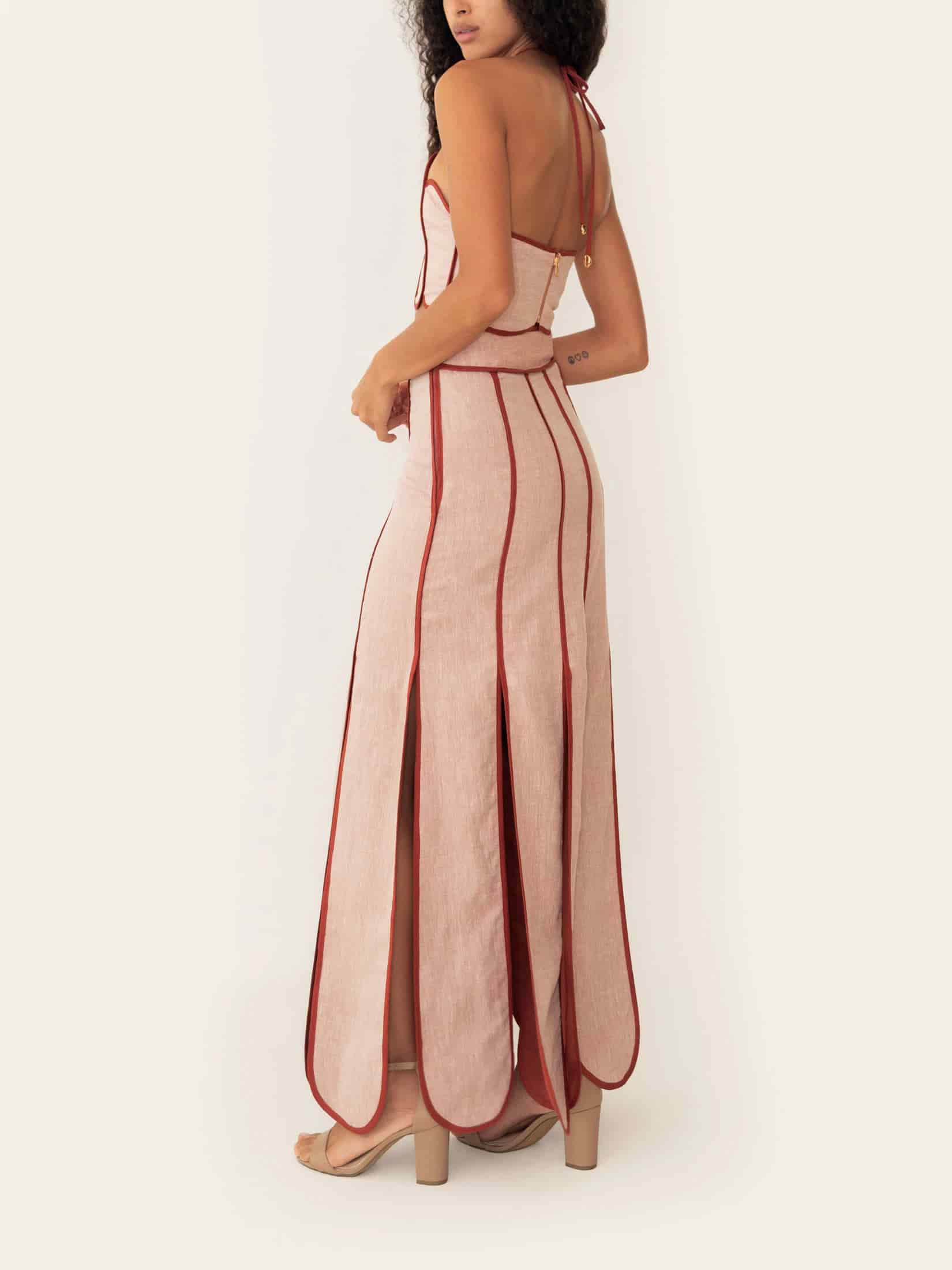 ANTONIA DRESS SUNSET ORANGE - miniatura 3