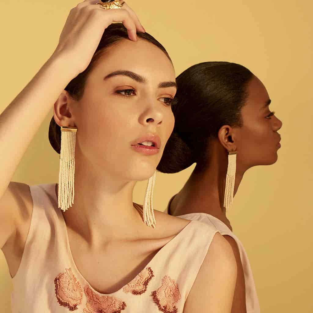 Nubia Earrings Ivory - miniatura 2