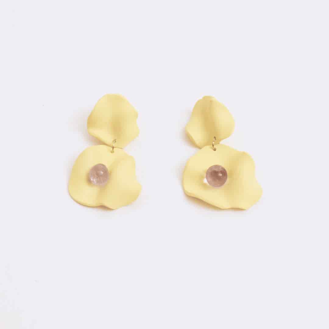 Aretes Lucié Petalo Doble - miniatura 3