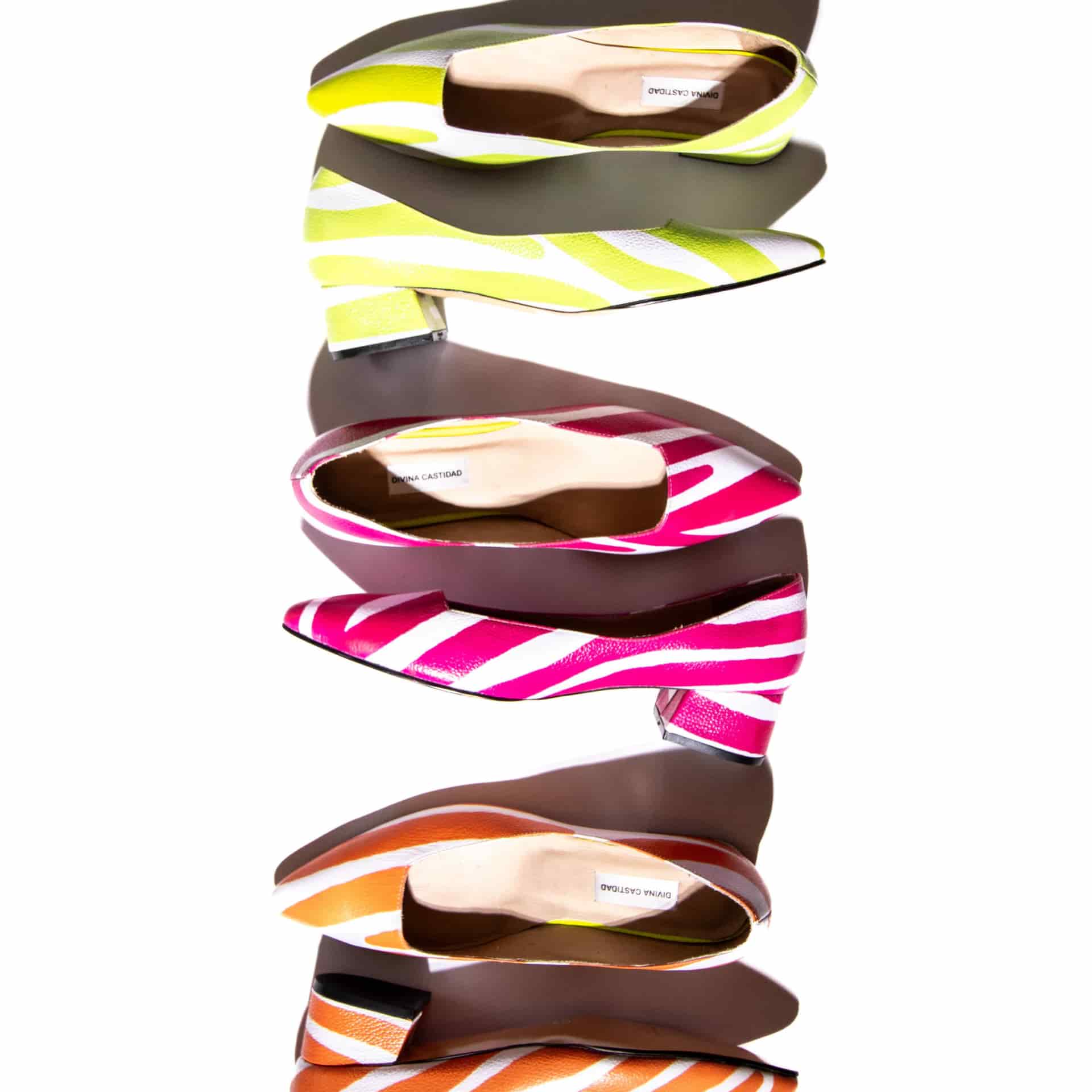 Midi Zebra Green Heels - miniatura 2