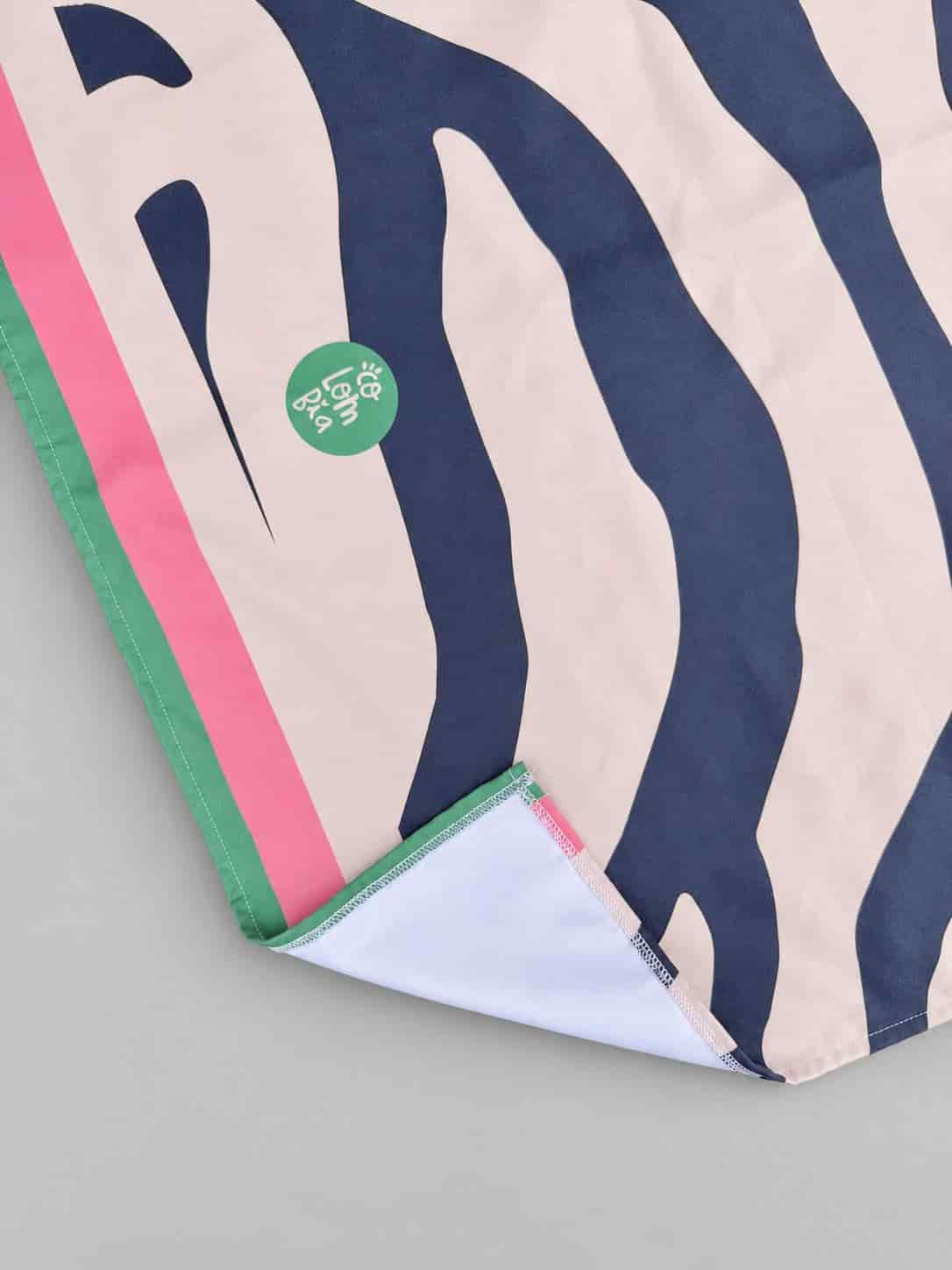 Toalla Estampada Zebra Beige - miniatura 2
