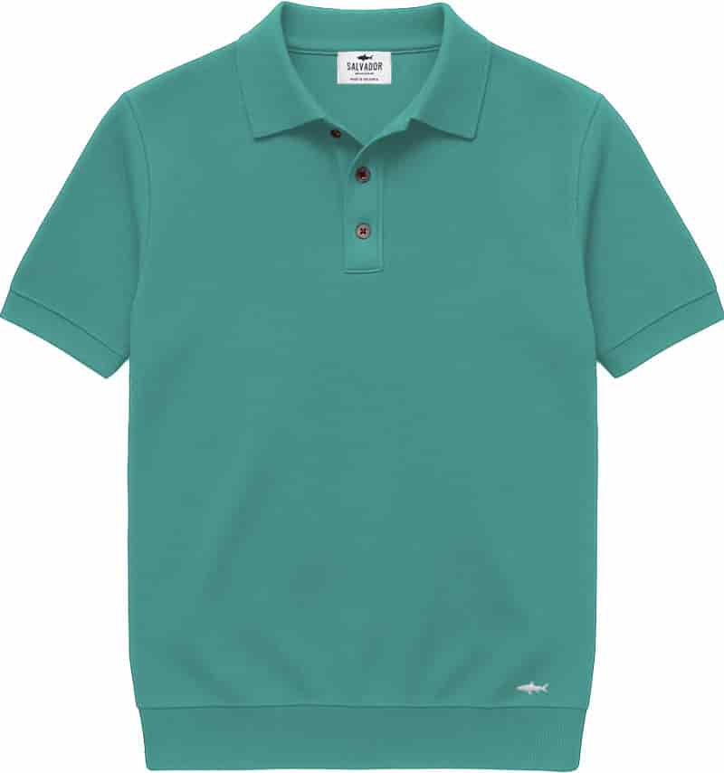 POLO DE PUNTO BOTONES MENTA - miniatura 1