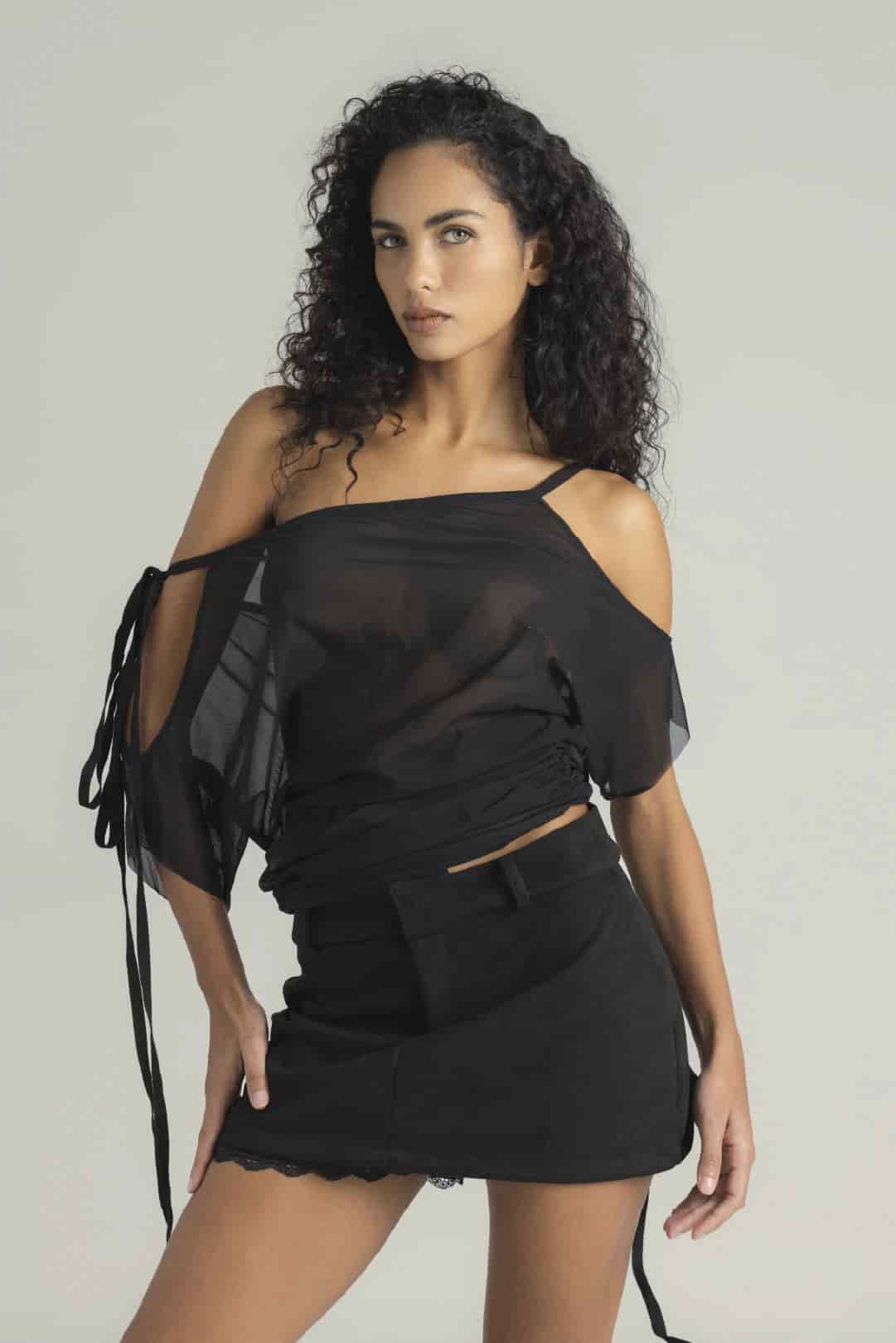 FALDA SHORT VICTORIA NEGRO - miniatura 4