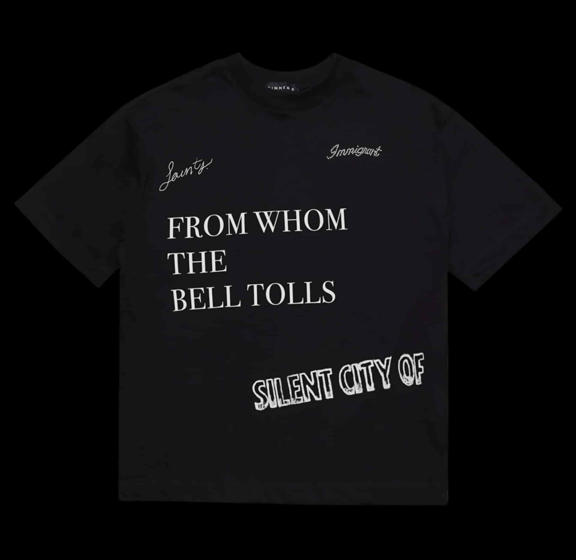 CHAMPAGNE SUPERNOVA BLACK T-SHIRT - miniatura 1