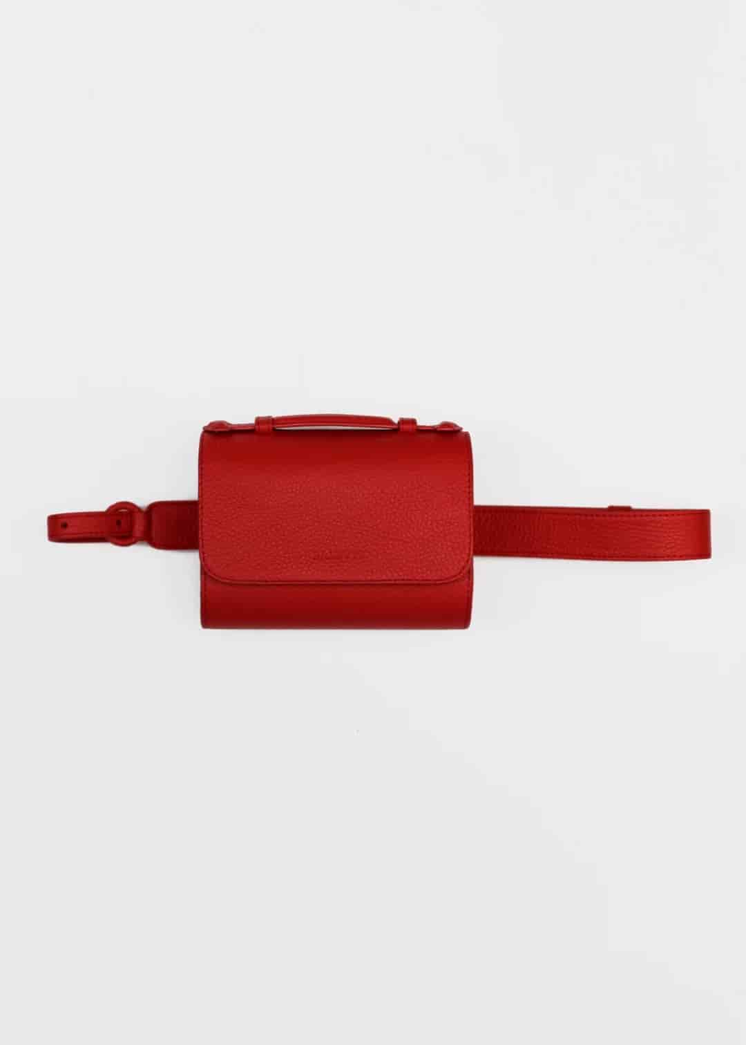 Canvas Belt bag - Bright Red (3 in 1 convertible) - miniatura 1