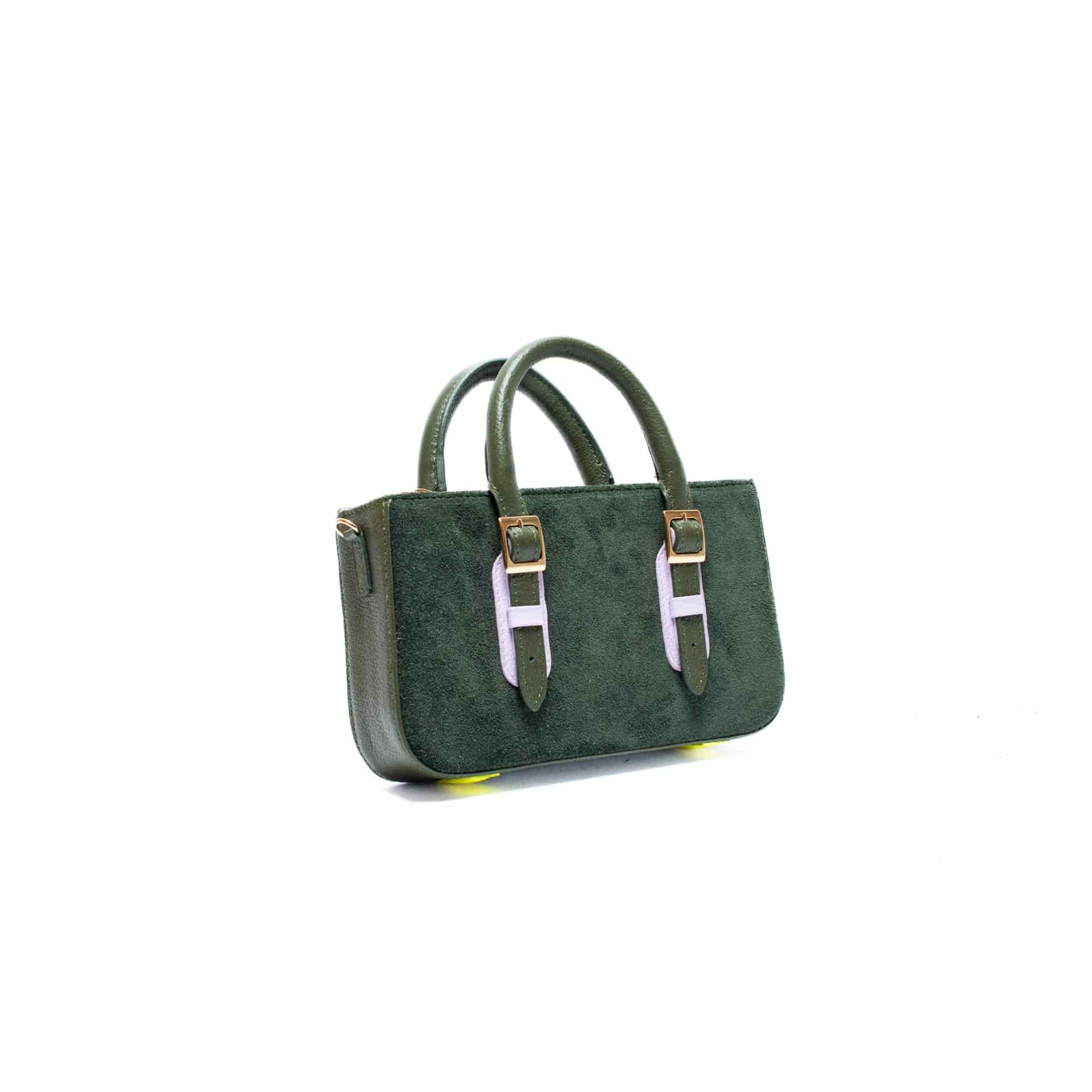 LOVELY BAG MICRO - Verde Botella x Malva - miniatura 3