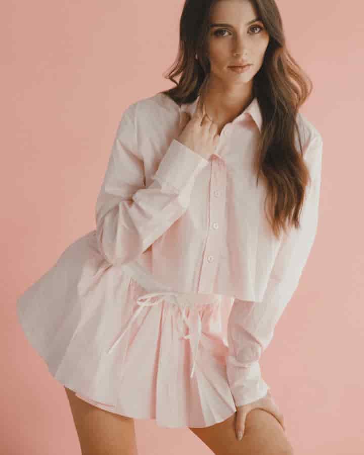 CAMISA MANGA LARGA ANTITHESIS ROSA - miniatura 1