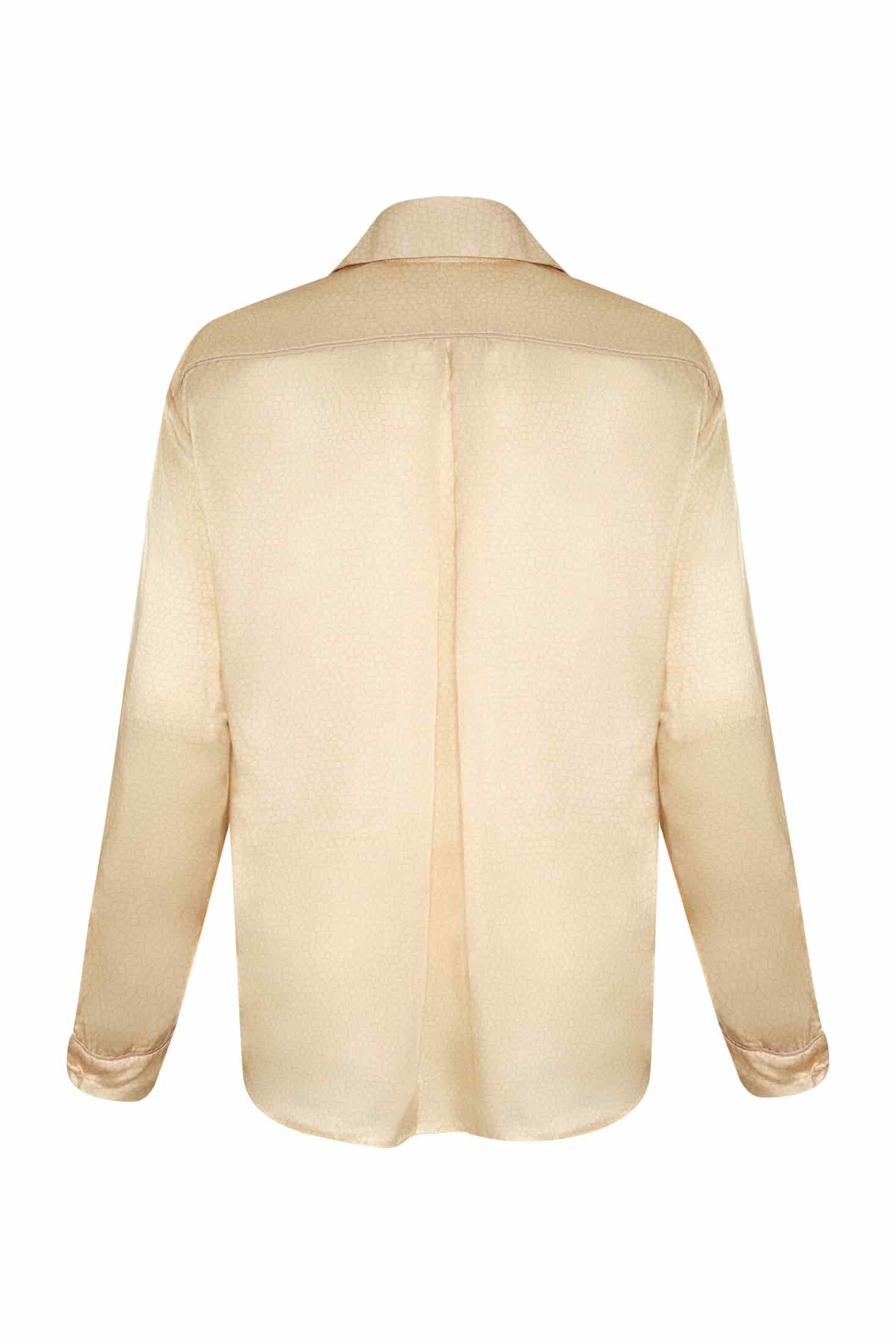 Andalucía Satin Silk Shirt / Butter Reptile - miniatura 3