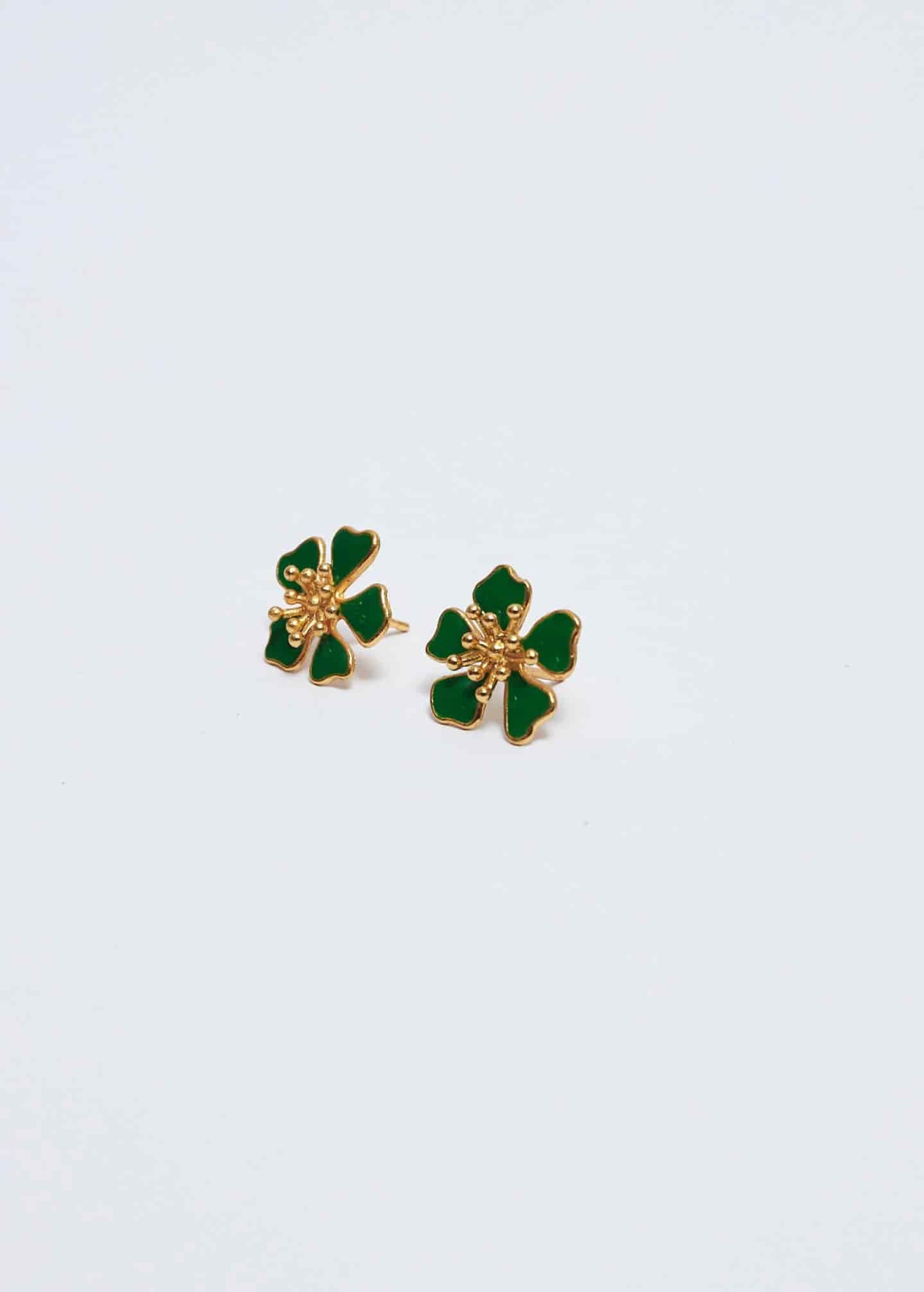 Aretes Aurora mini Verde - miniatura 1