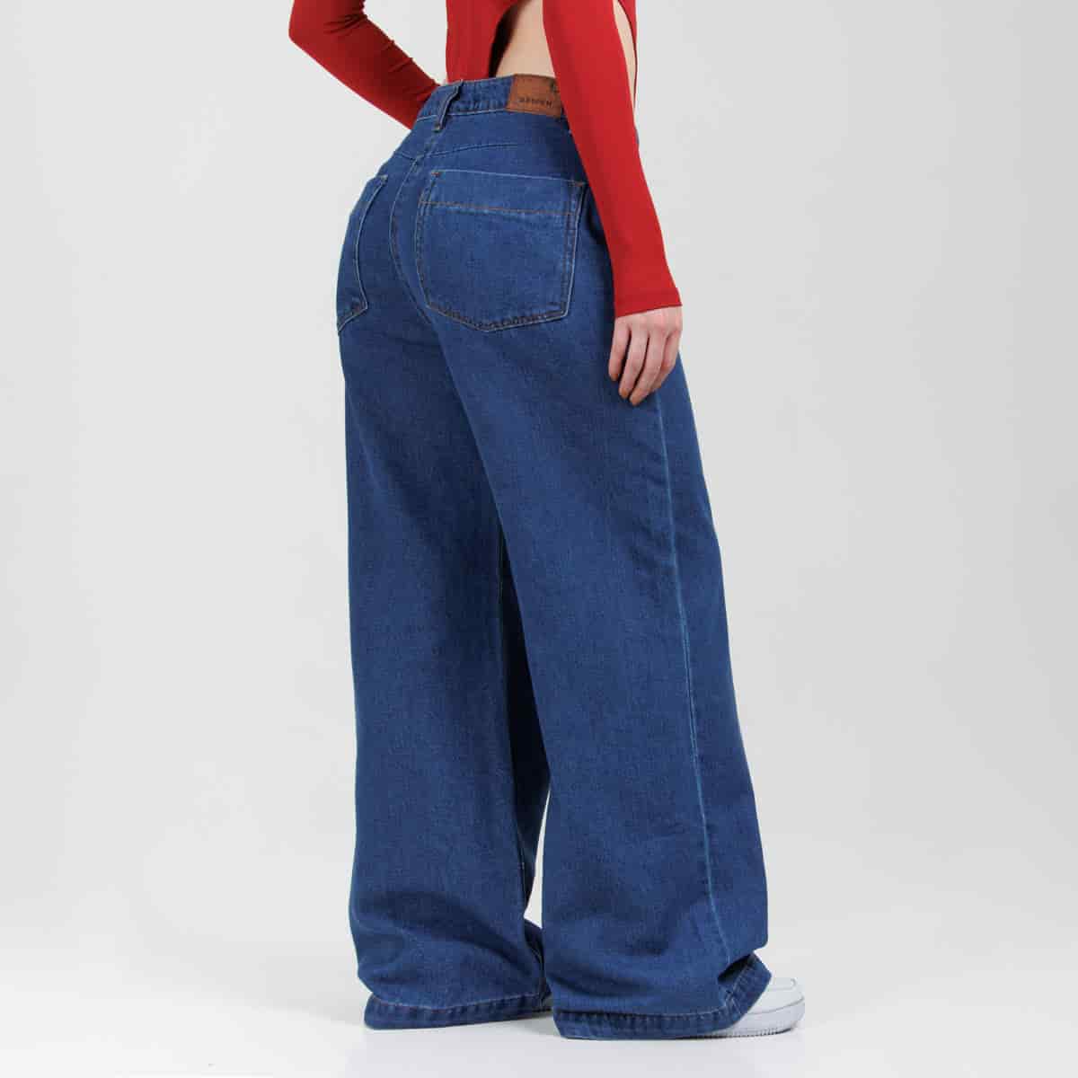 Jean Wide Leg  Ax-3071 Rigido - miniatura 3