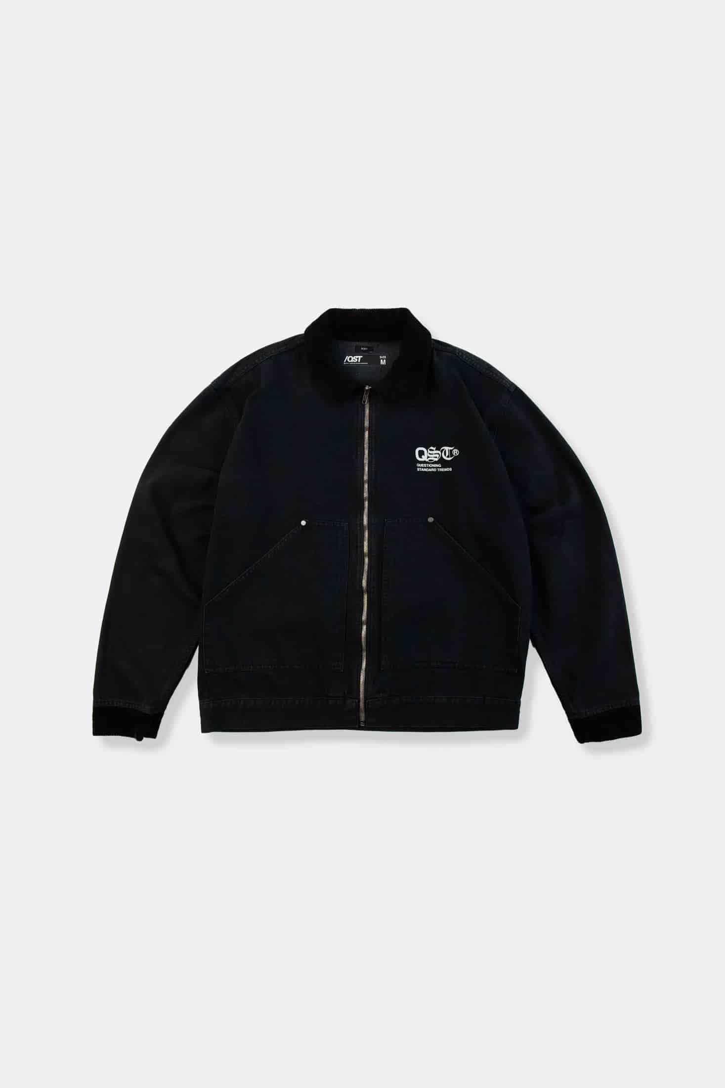 CHAQUETA BOXY COLOR GRIS OSCURO - miniatura 1