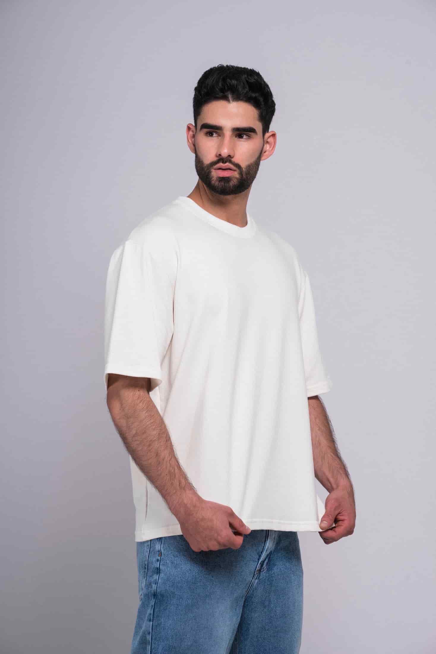 CAMISETA BEIGE OVERSIZE SVG 13837 - miniatura 5