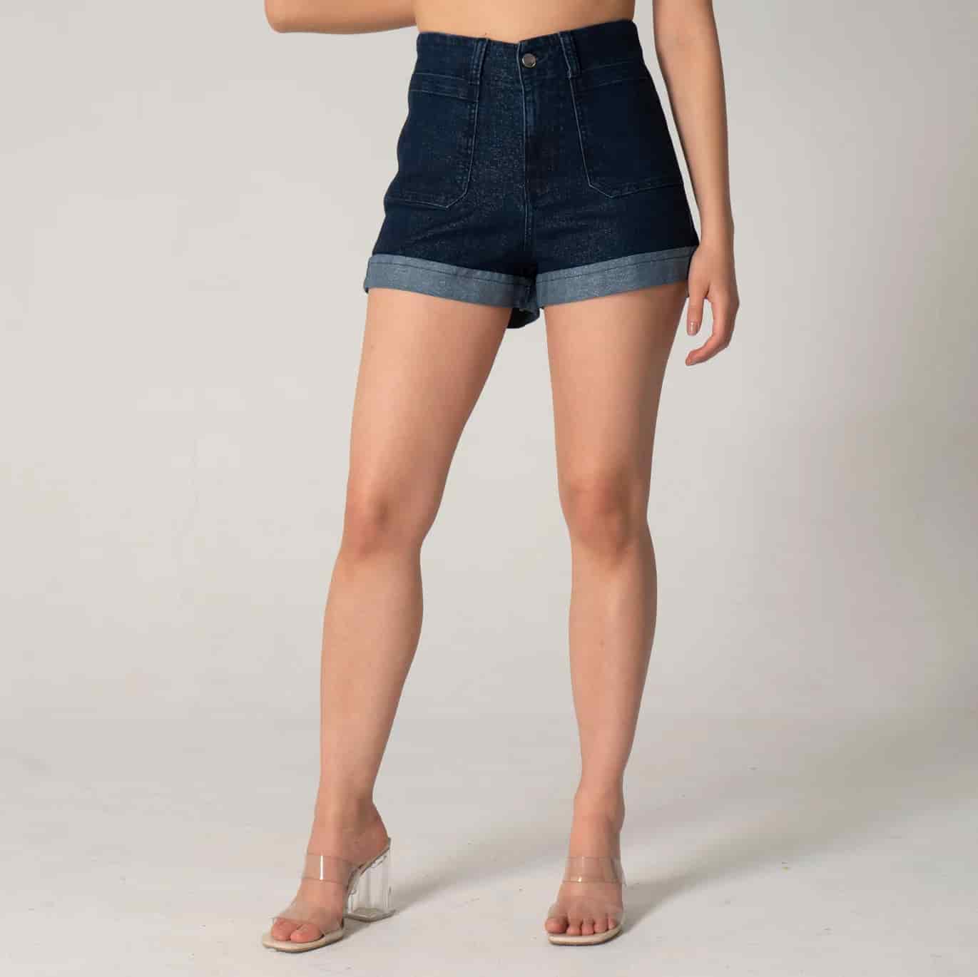 Short Denim Regular Sequins - miniatura 1