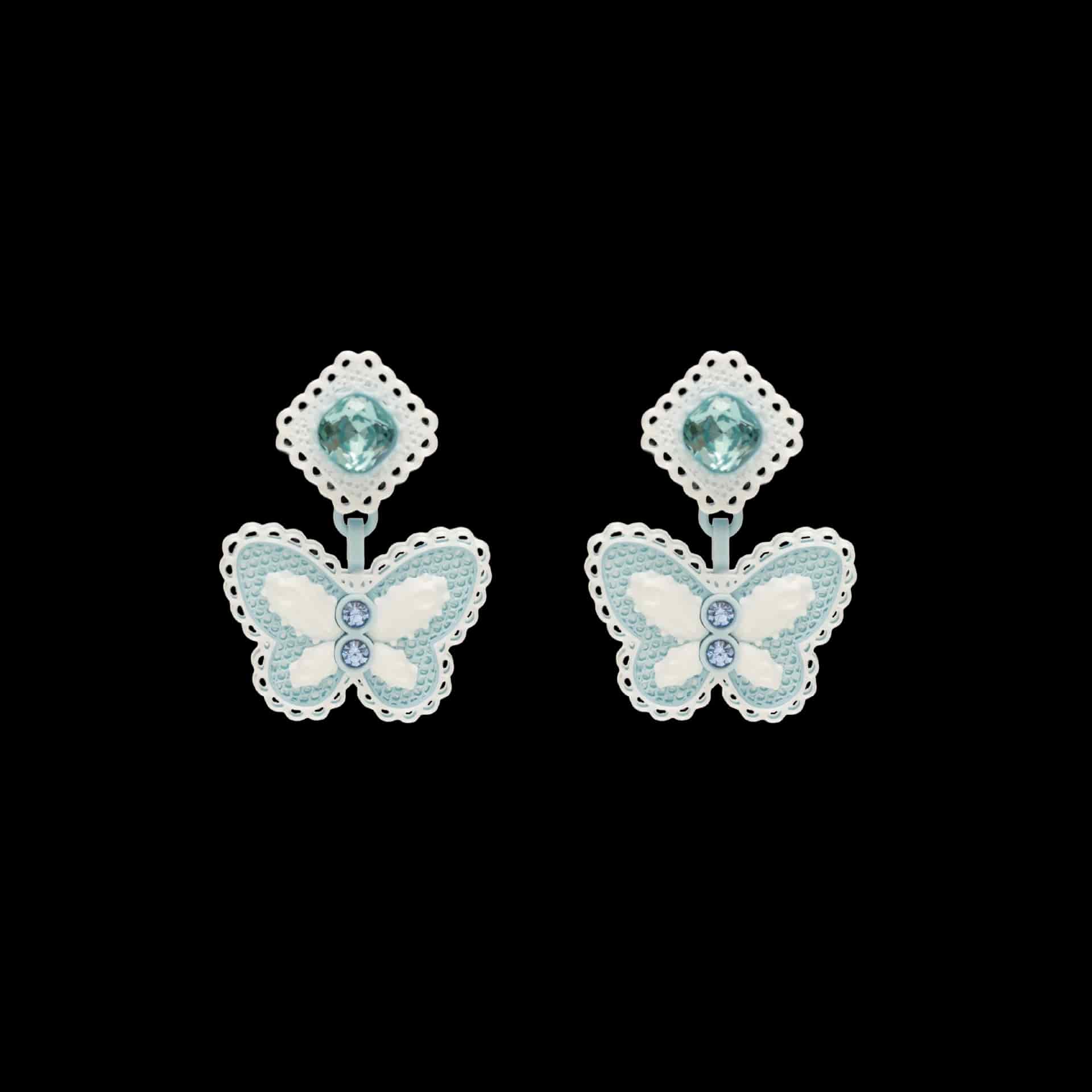 ARETES LACE MARIPOSA DOBLE - miniatura 2