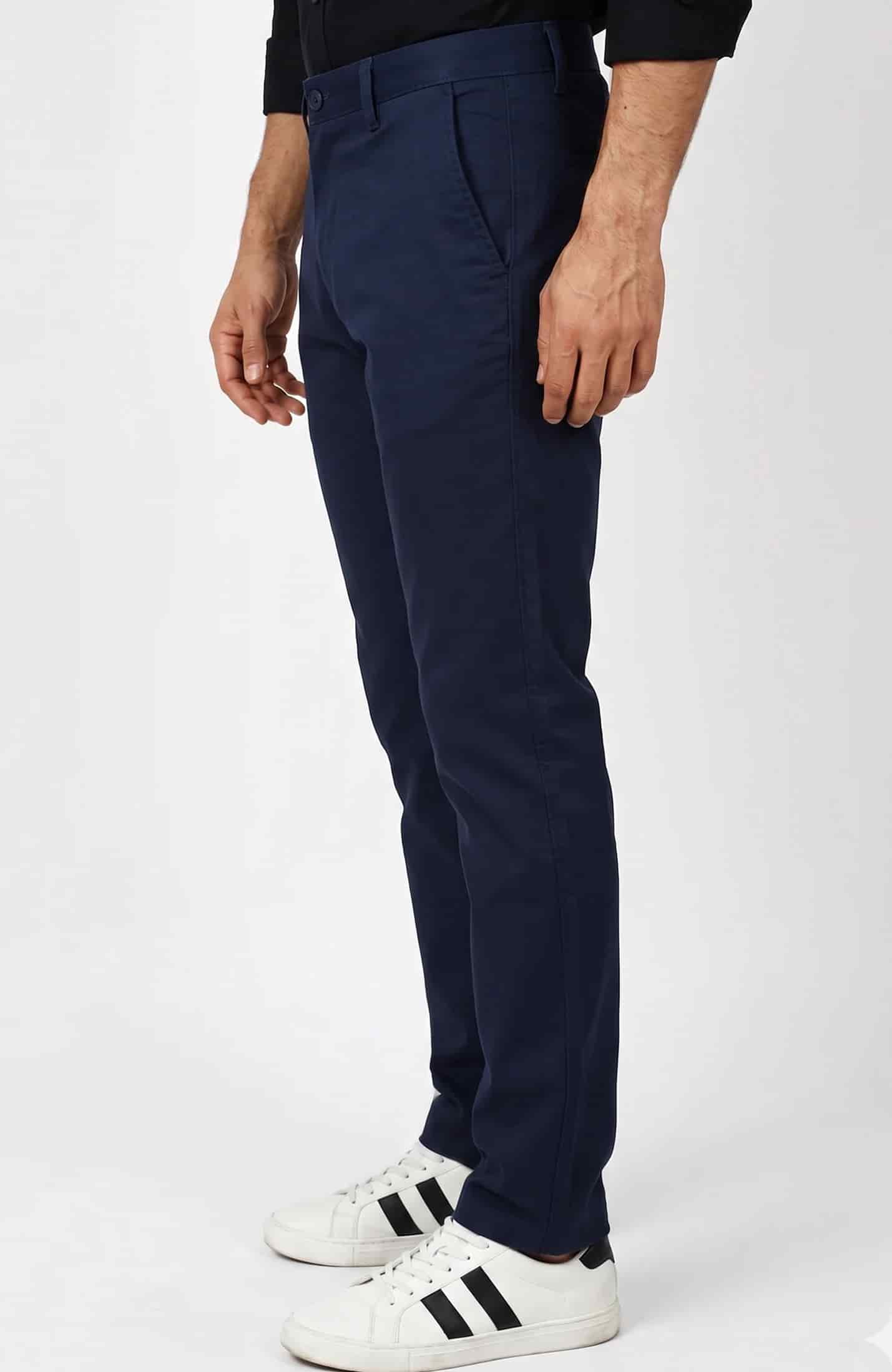 PANTALÓN DRILL AZUL OSCURO PARA HOMBRE - miniatura 2