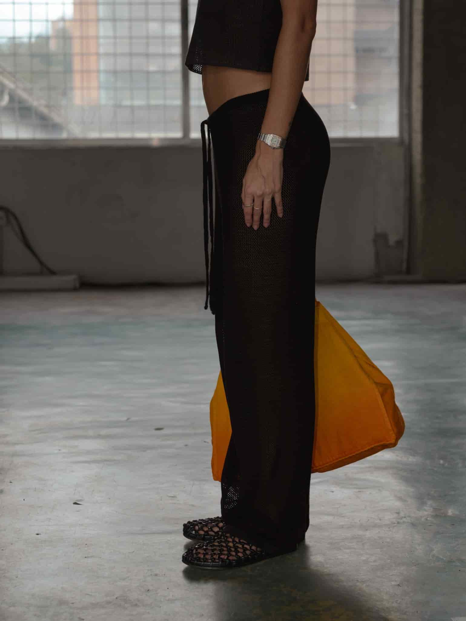 CLASSIC KNIT PANT - BLACK - miniatura 5