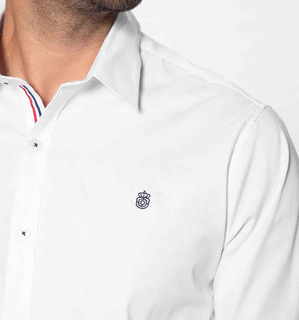Camisa manga larga slim fit con cinta en - miniatura 11