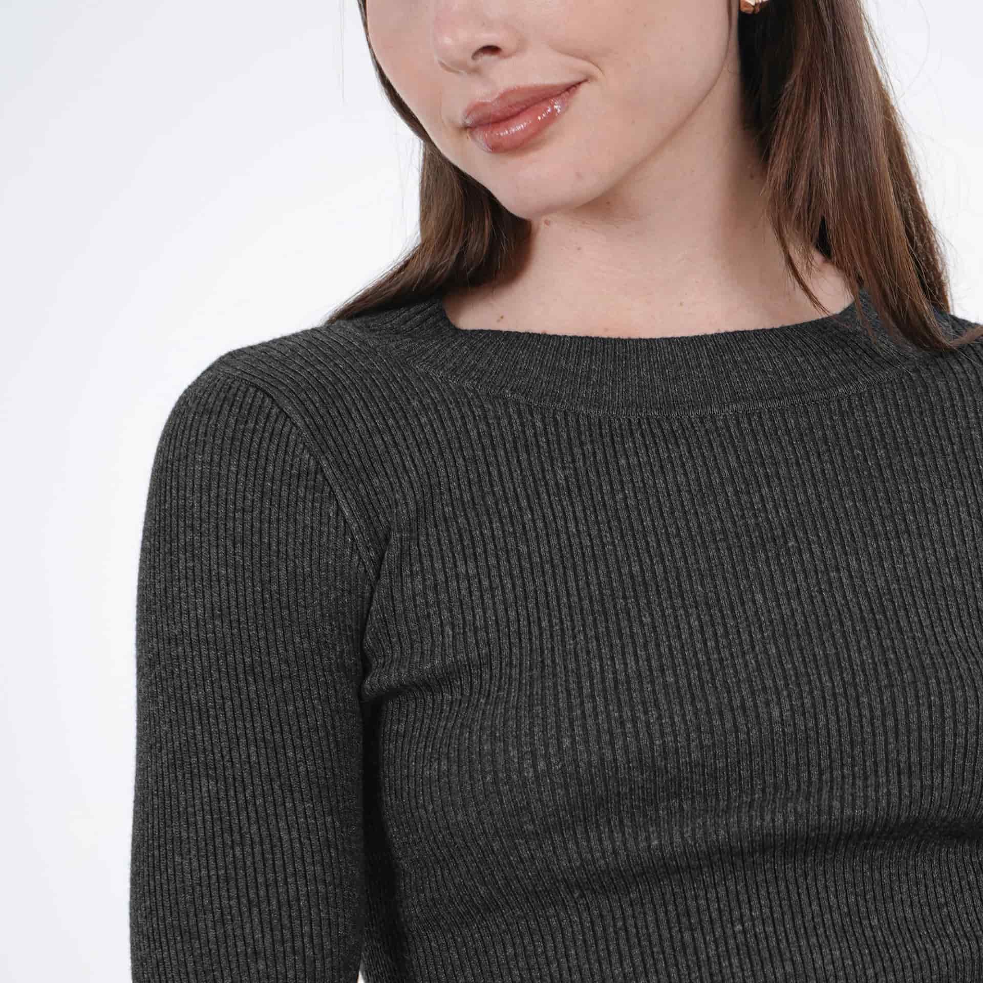 Sweater Cuello V Manga Larga - miniatura 13
