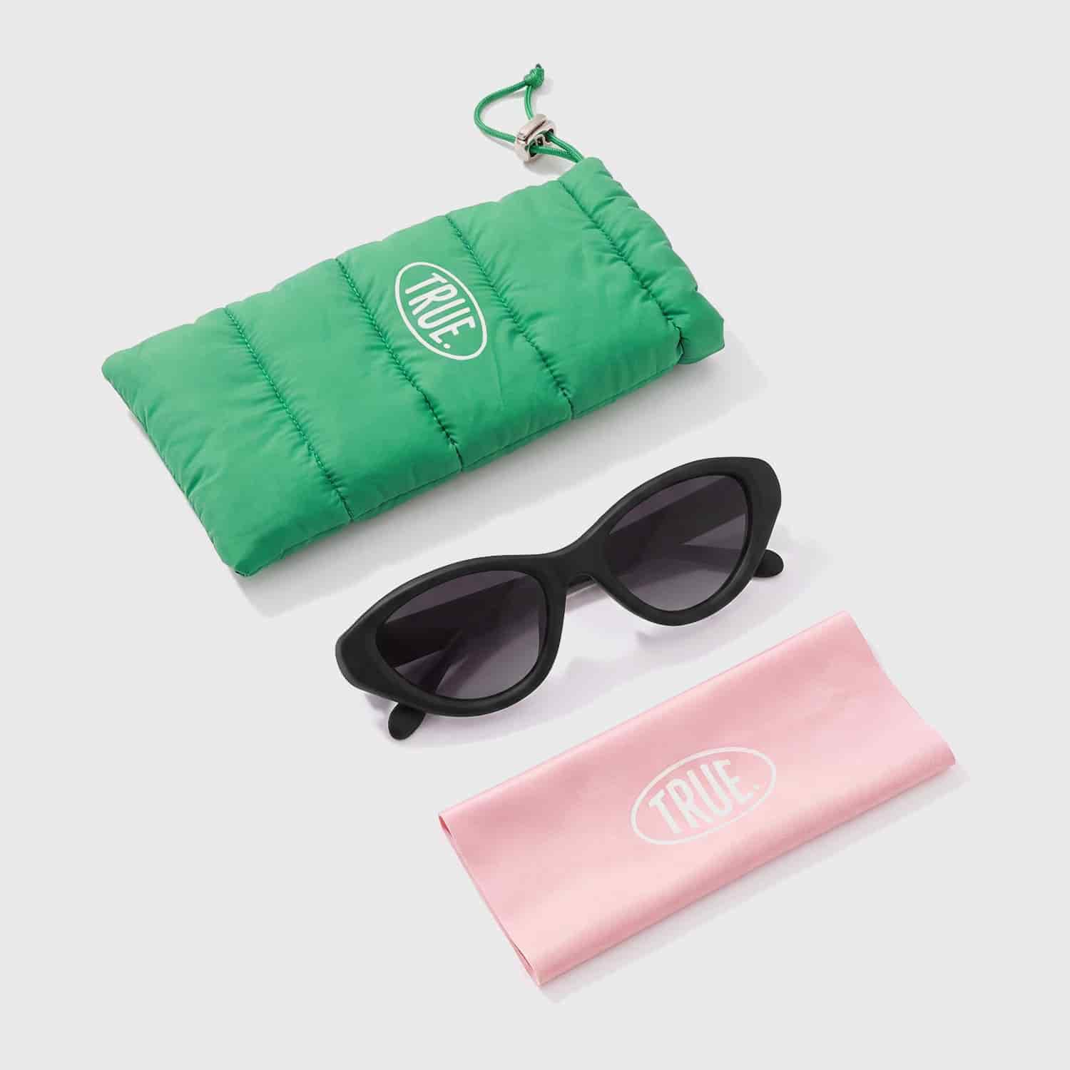 Cat-Eye Sunglasses - Black - miniatura 2