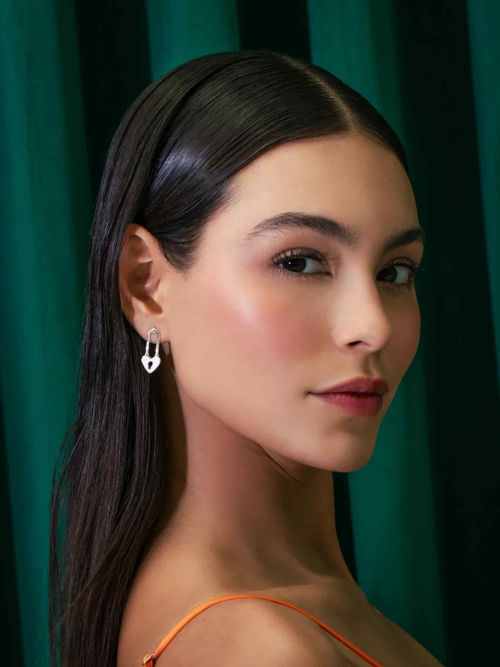 Aretes Candado Corazón - miniatura 4