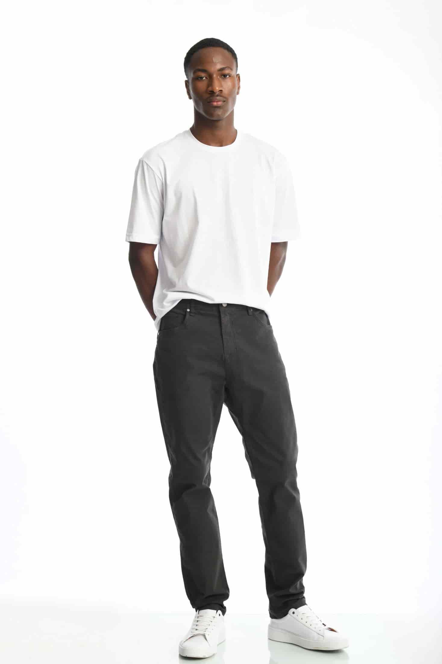 Pantalón Classic Dril 5 Bolsillos Gris Oscuro - miniatura 1