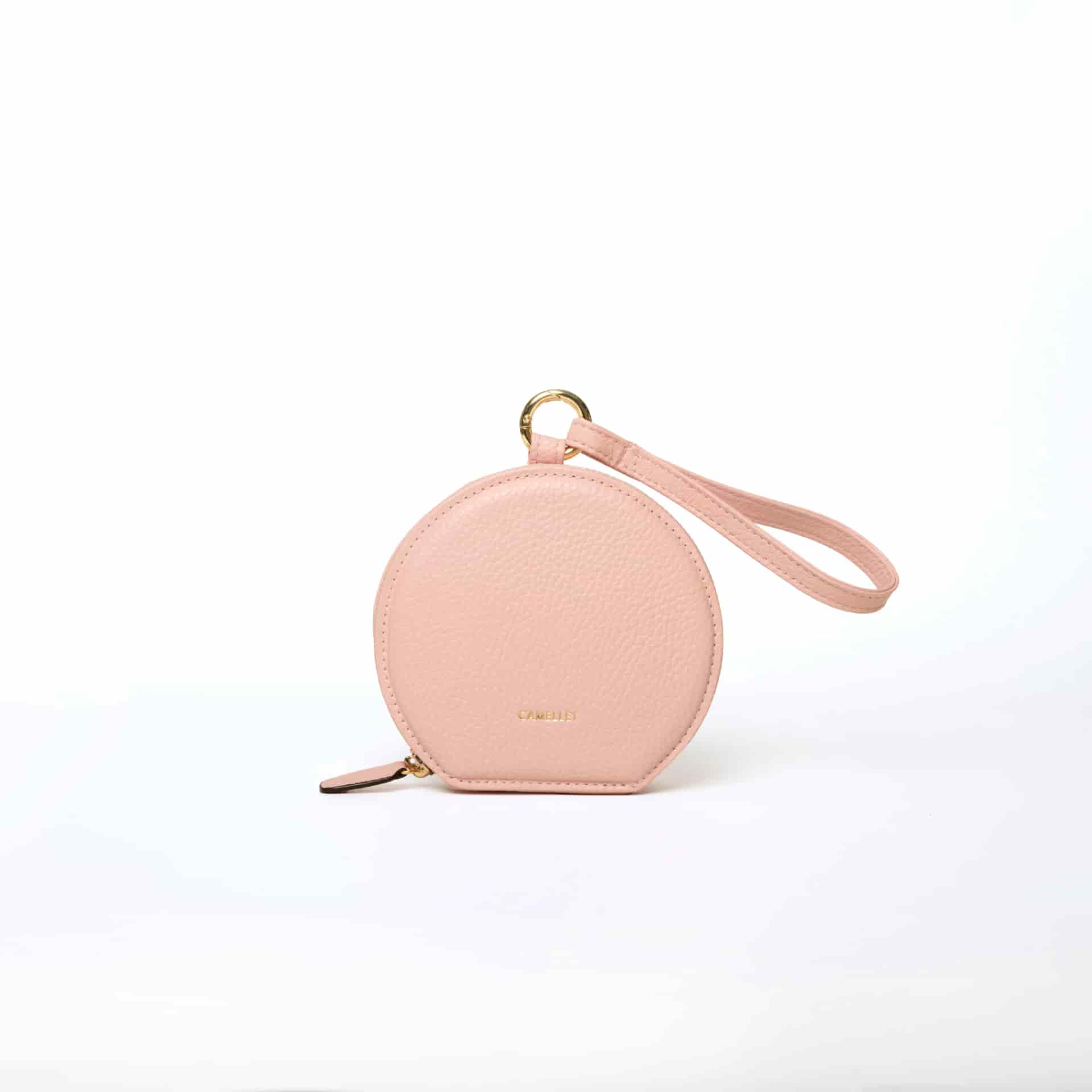 SCOOP LARGE rosado pastel con Strap dorado - miniatura 2