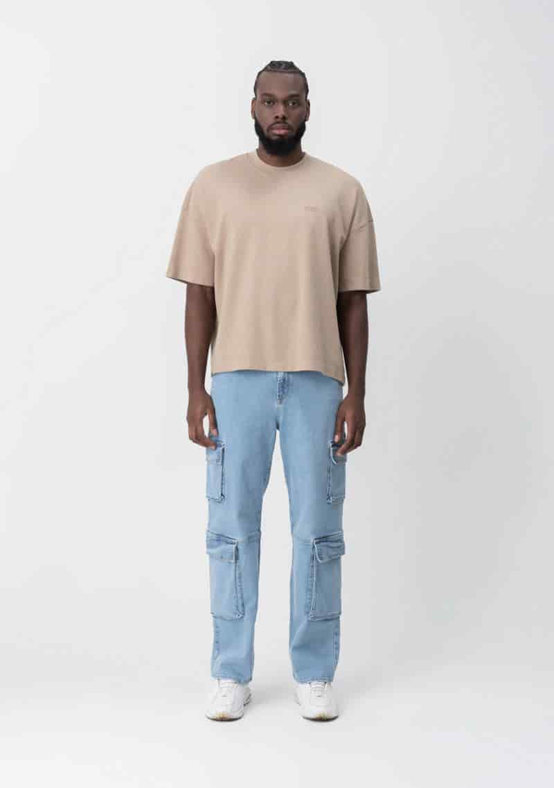 Fundamentals brown box fit t-shirt - miniatura 4