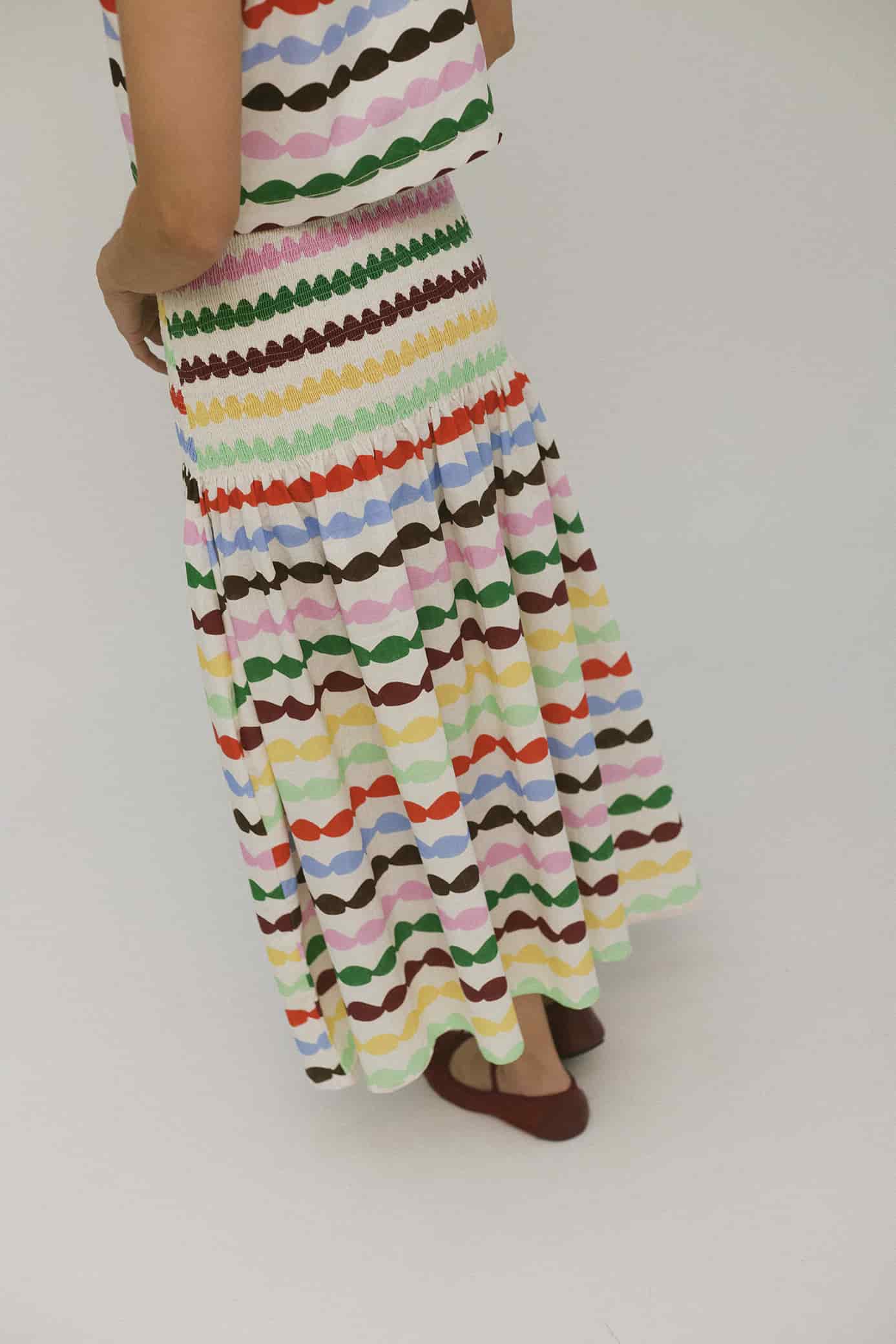 Falda Shirred Glaseado Arcoiris - miniatura 7