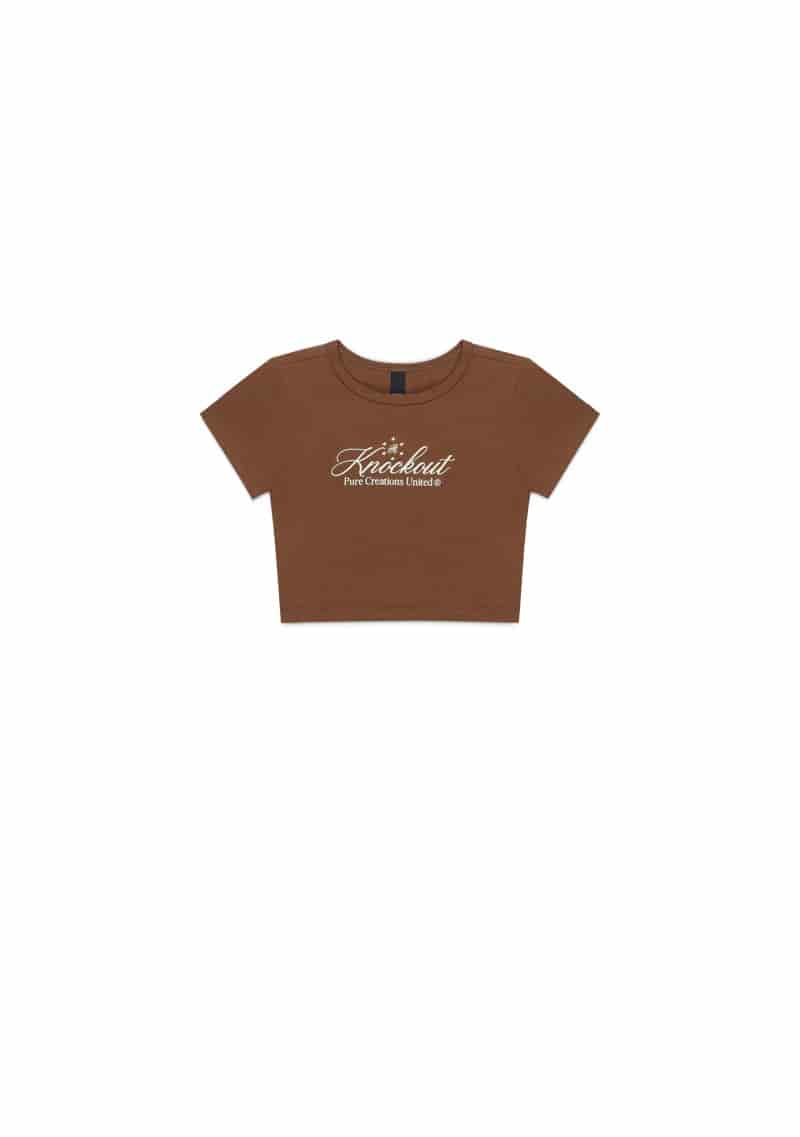 Knockout brown baby tee - miniatura 1