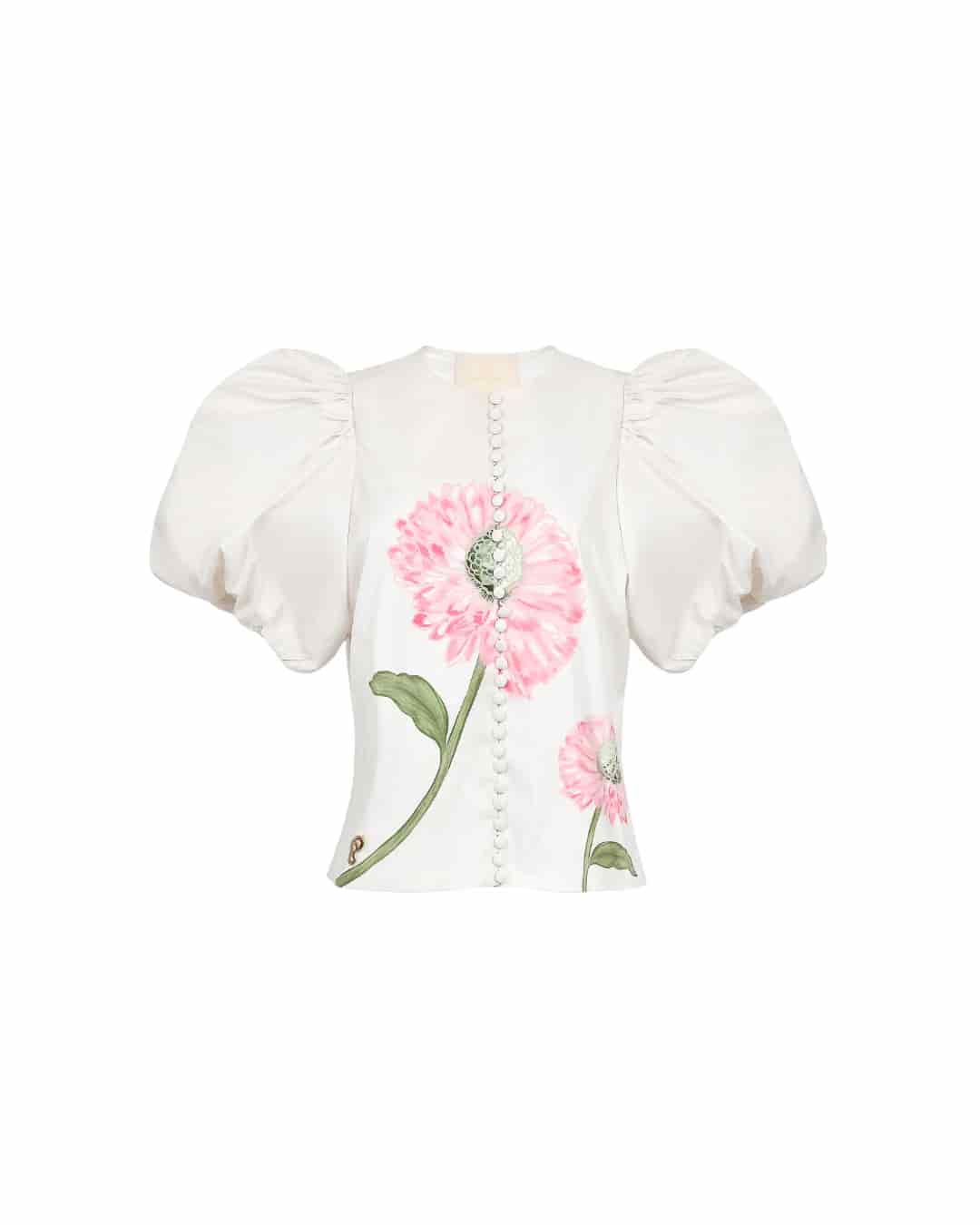 Greeny Flower Blouse - miniatura 1