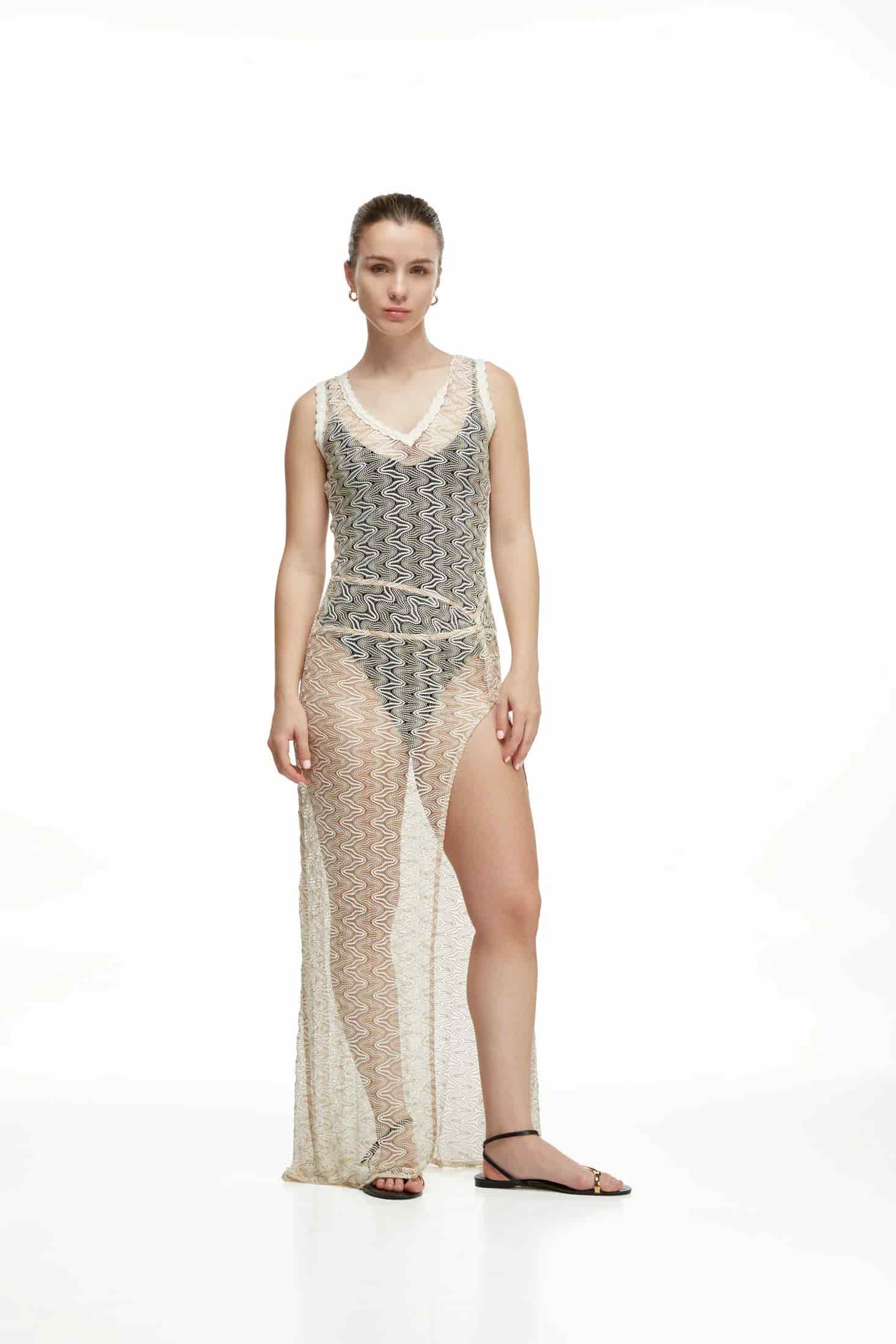 JUNE MAXI DRESS GOLD - miniatura 2