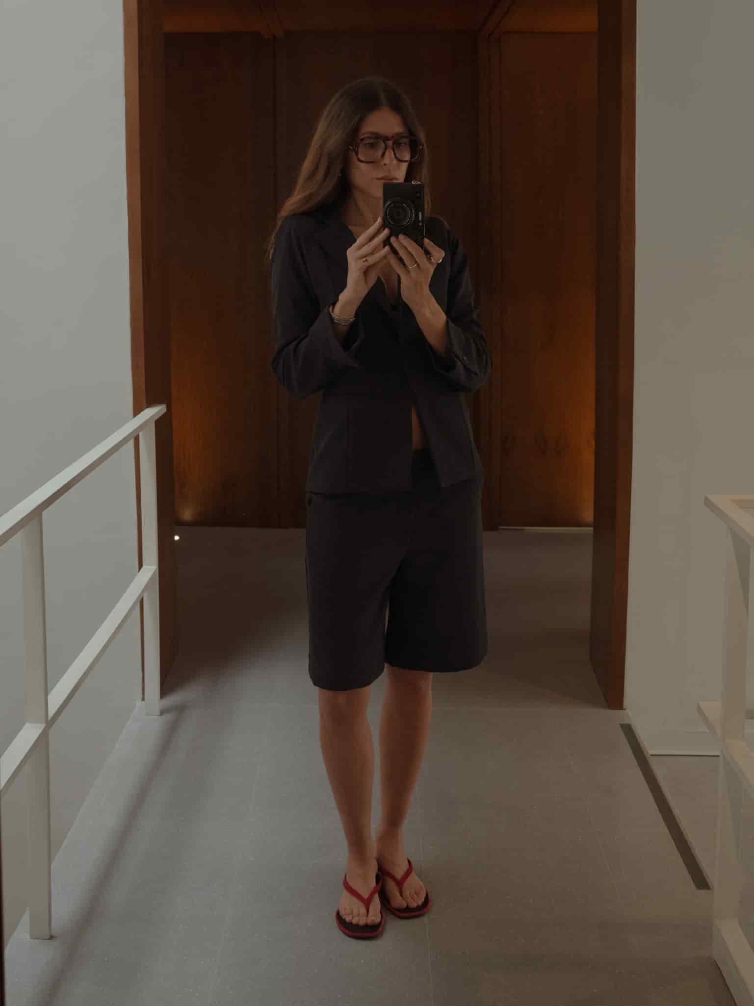 WAIST CLASSIC BLAZER - BLACK - miniatura 2